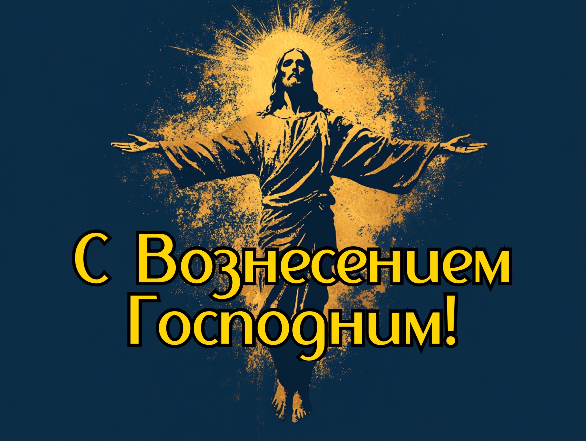 Открытка с Вознесением Господним