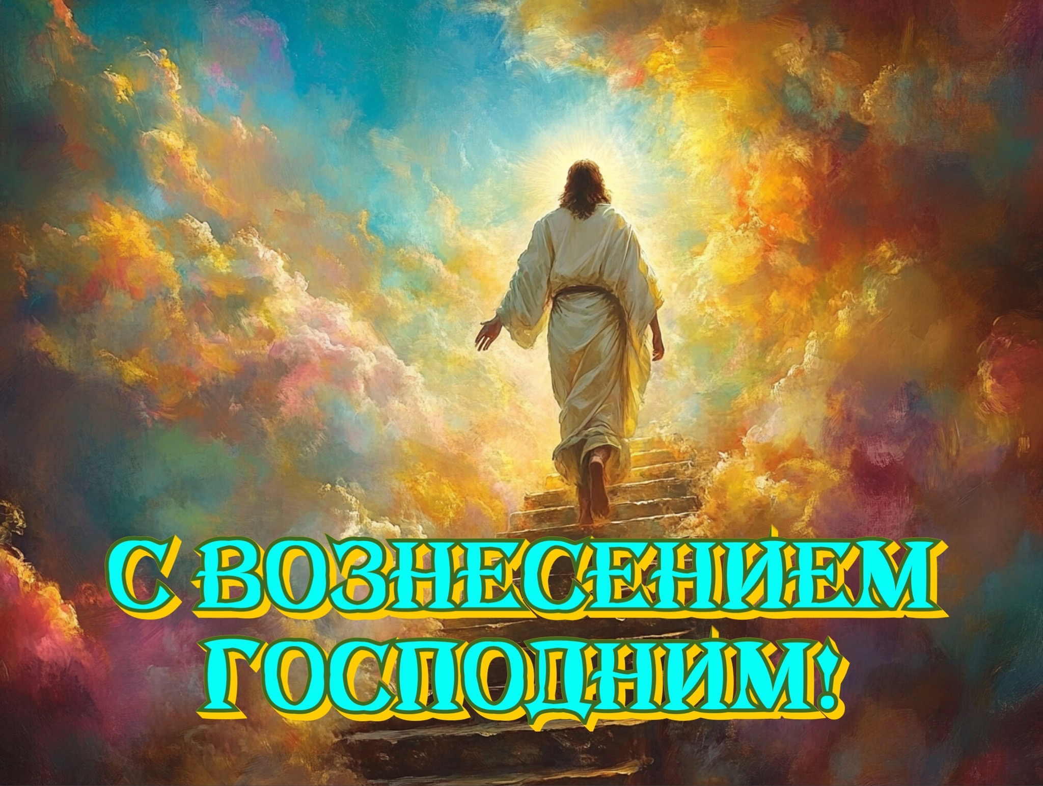 Открытка с Вознесением Господним