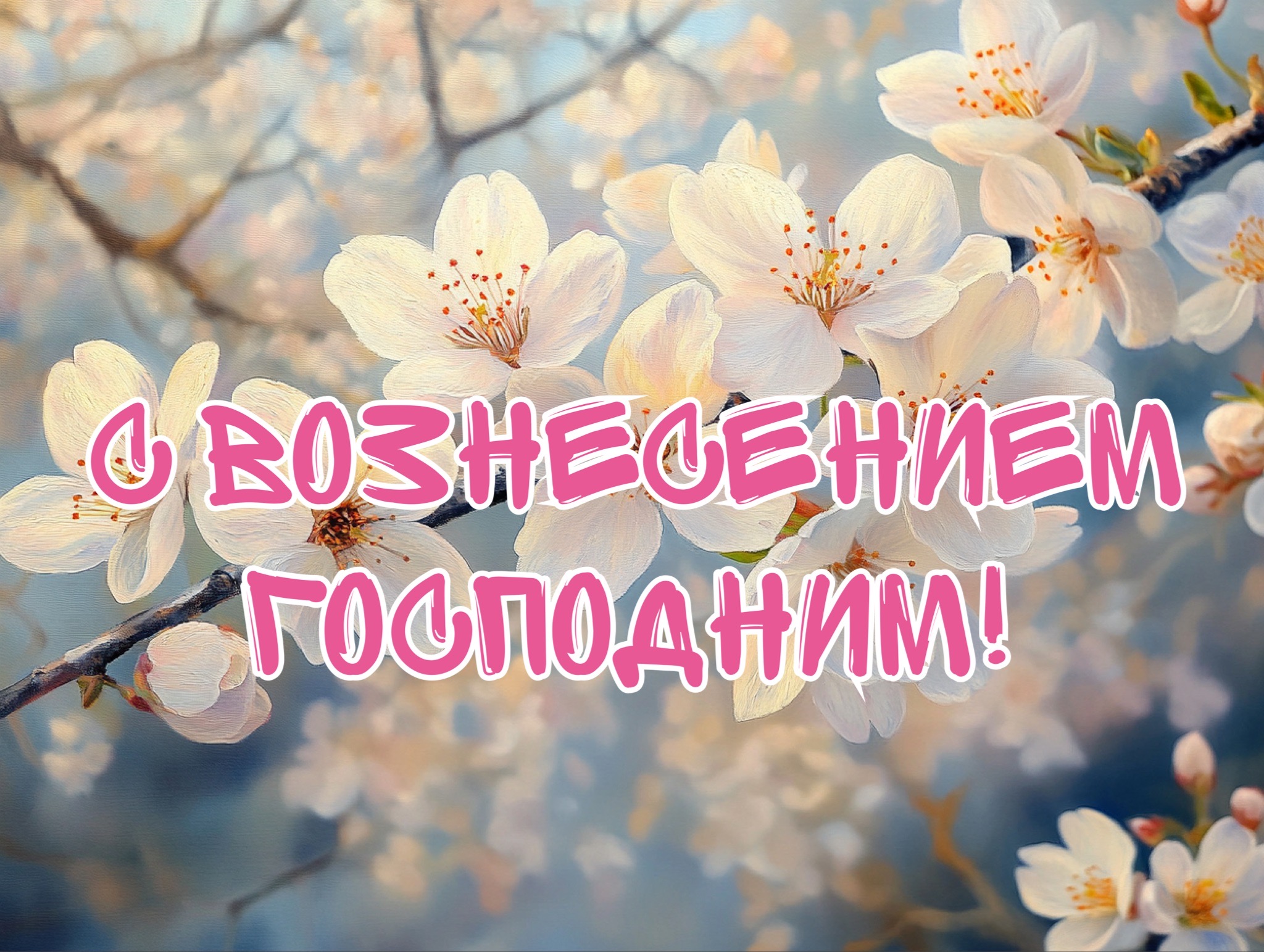 Открытка с Вознесением Господним