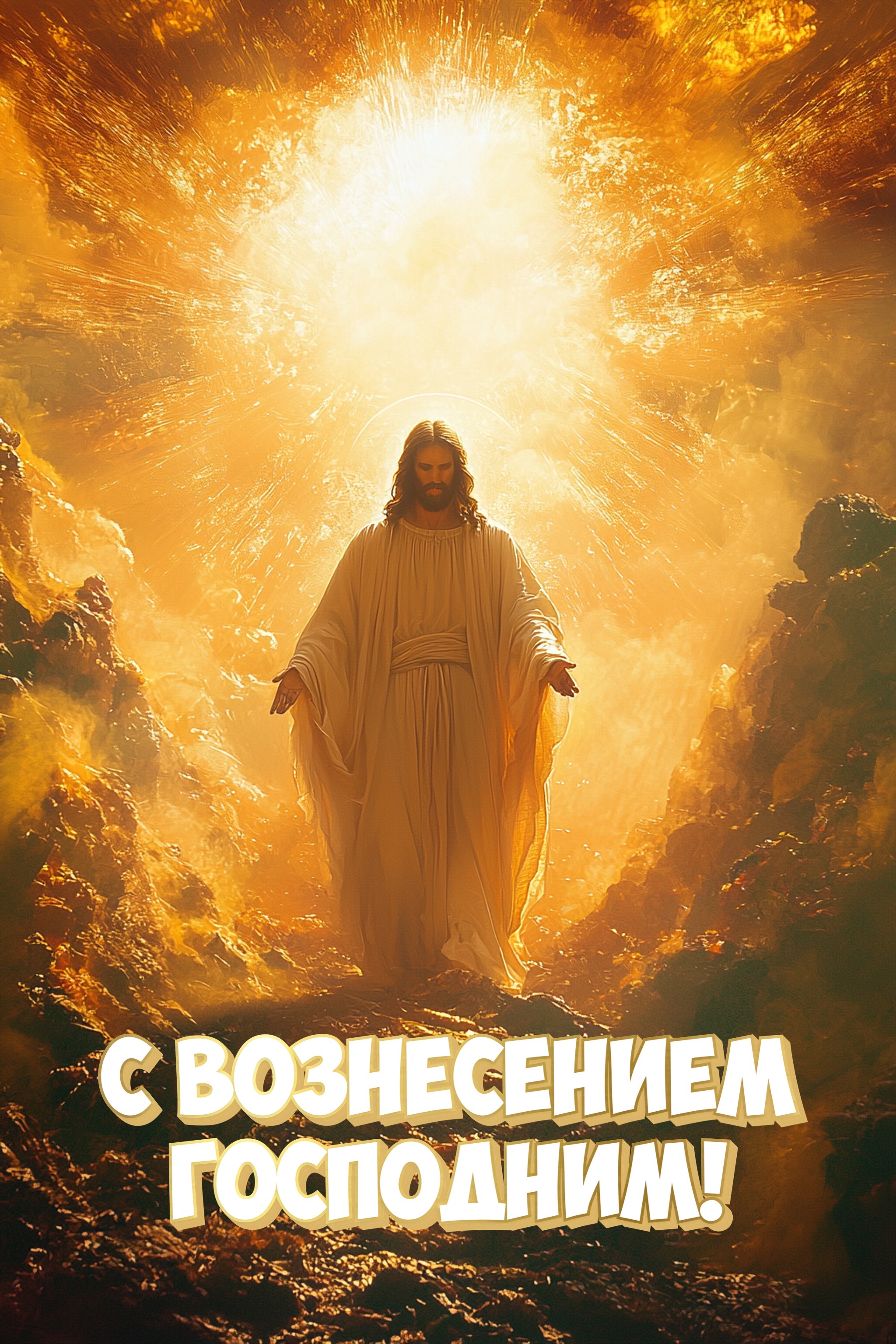 Открытка с Вознесением Господним