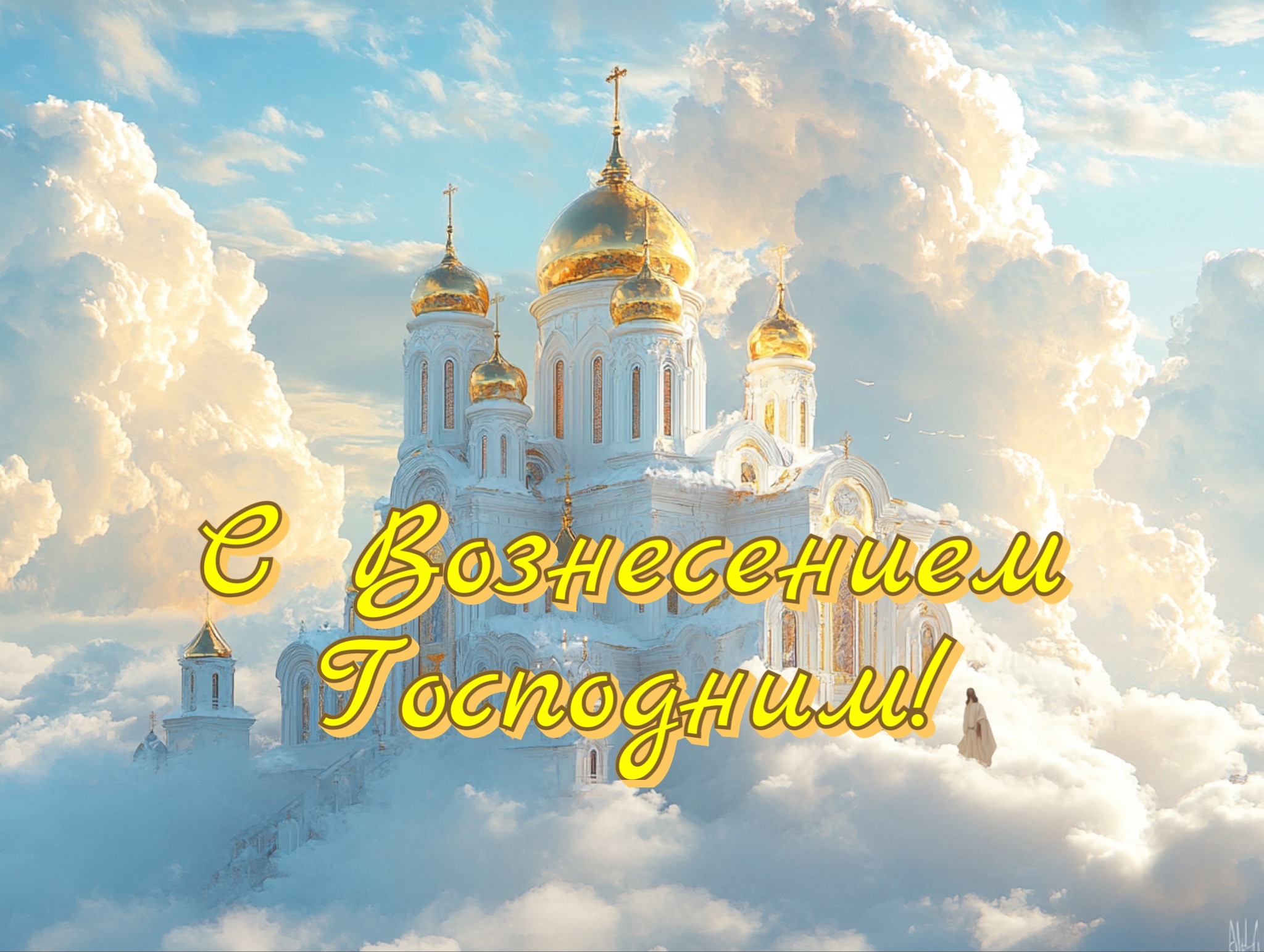 Открытка с Вознесением Господним