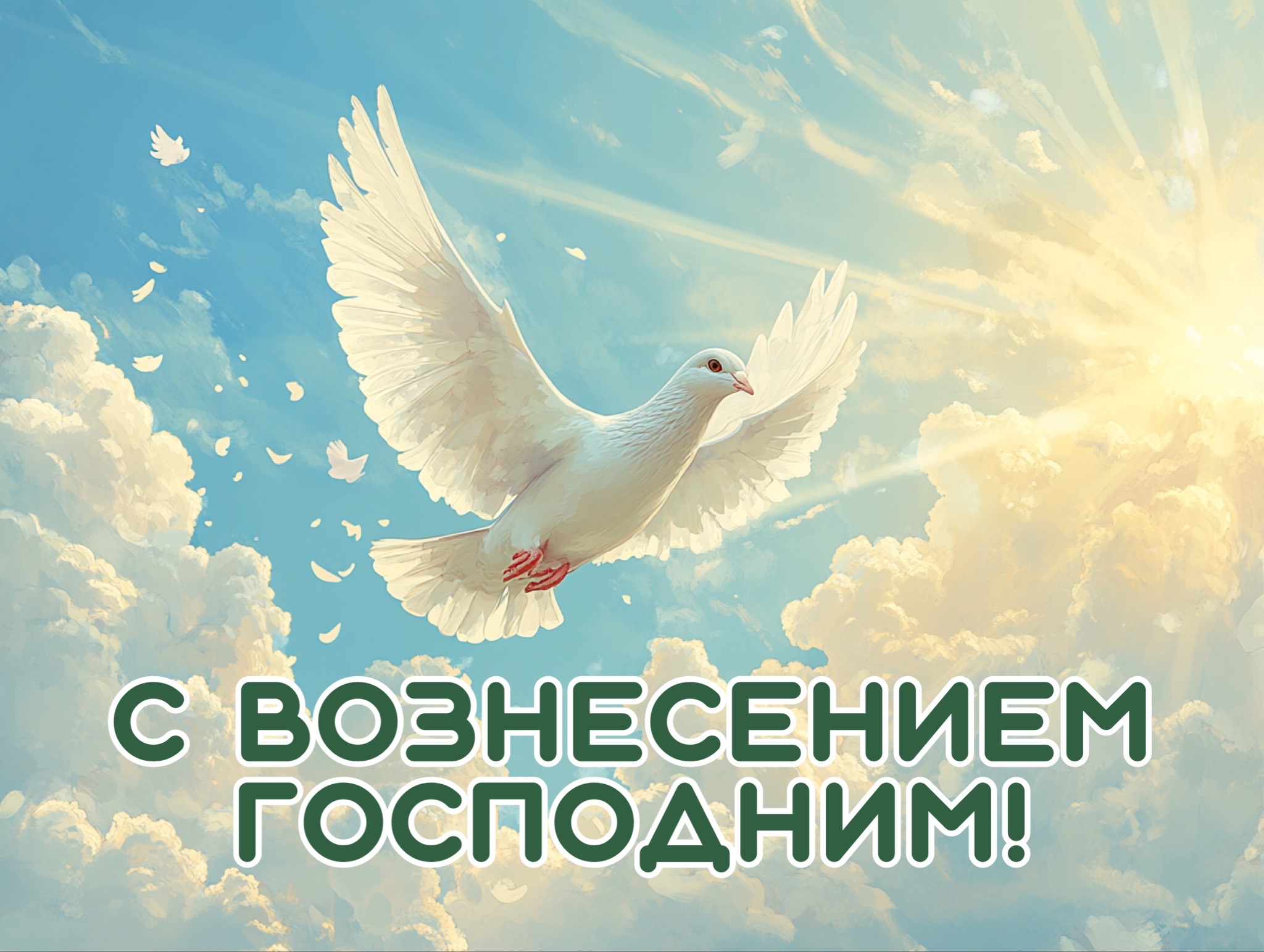 Открытка с Вознесением Господним