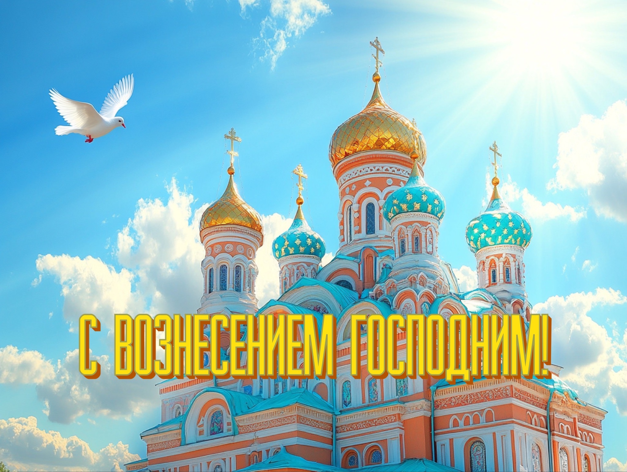 Открытка с Вознесением Господним