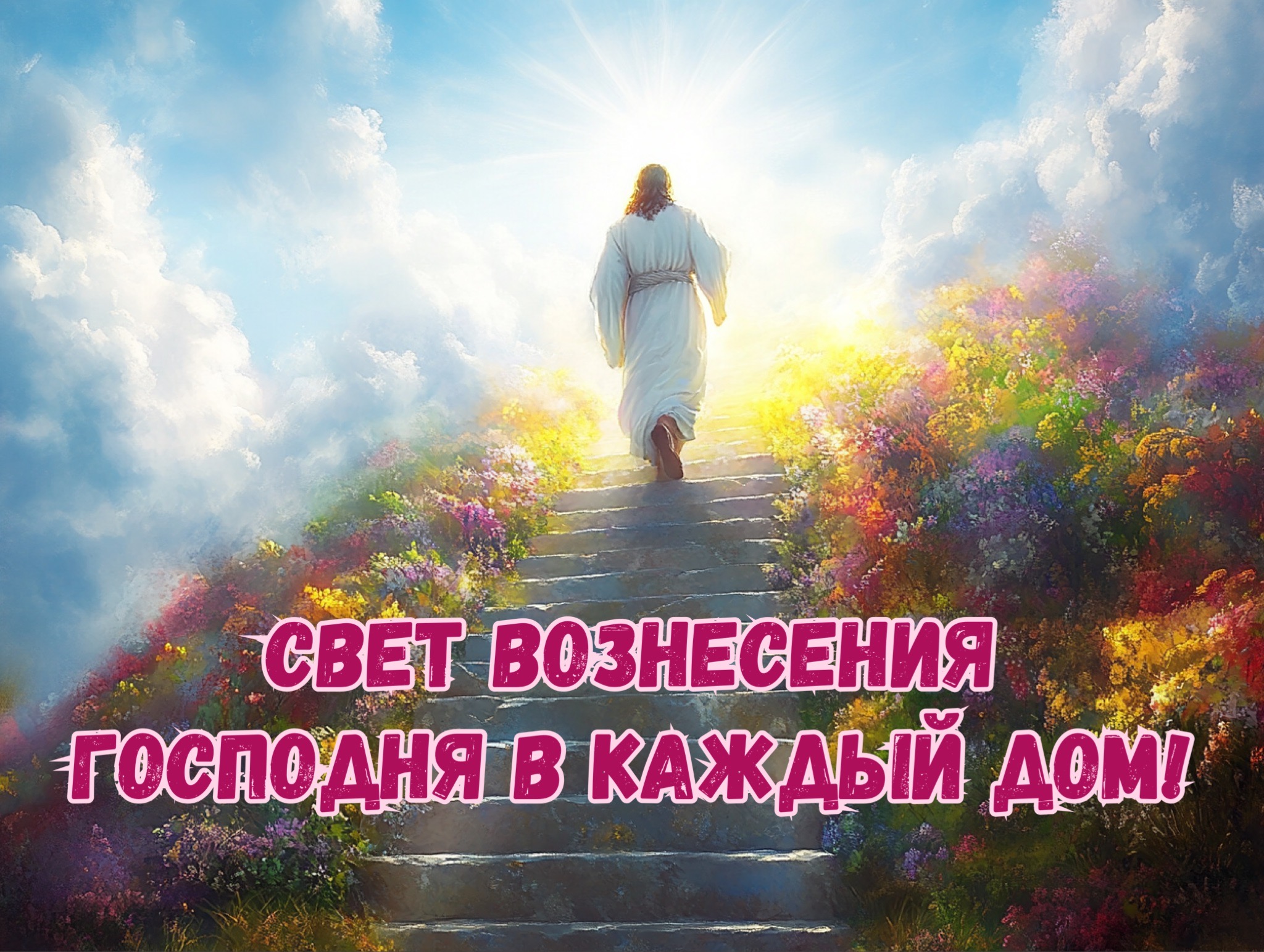 Открытка с Вознесением Господним