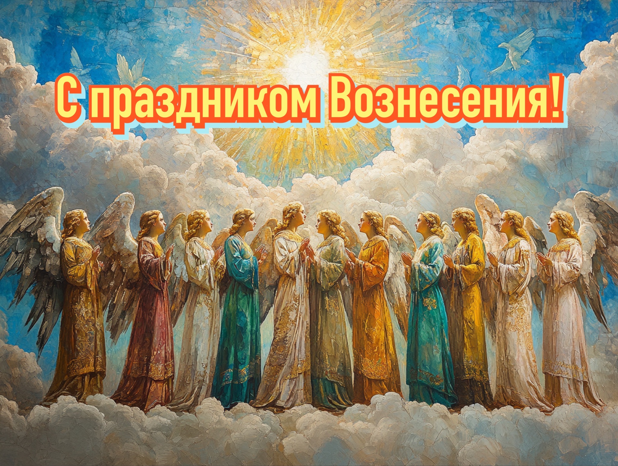 Открытка с Вознесением Господним