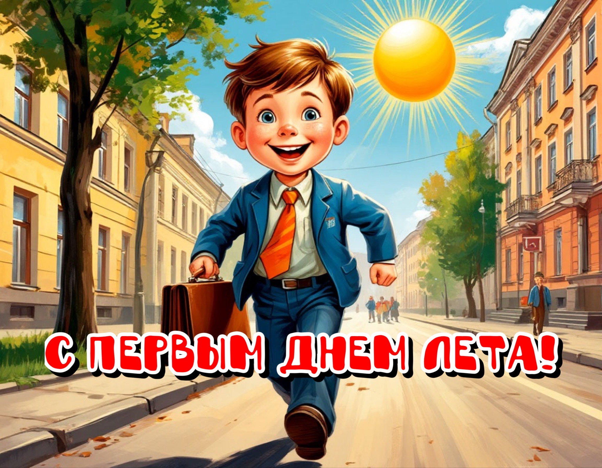 Открытка с первым днем лета