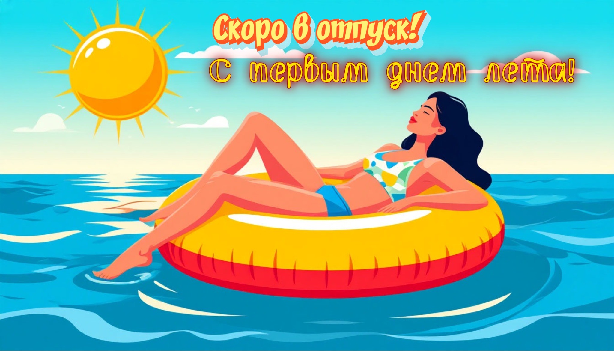 Открытка с первым днем лета
