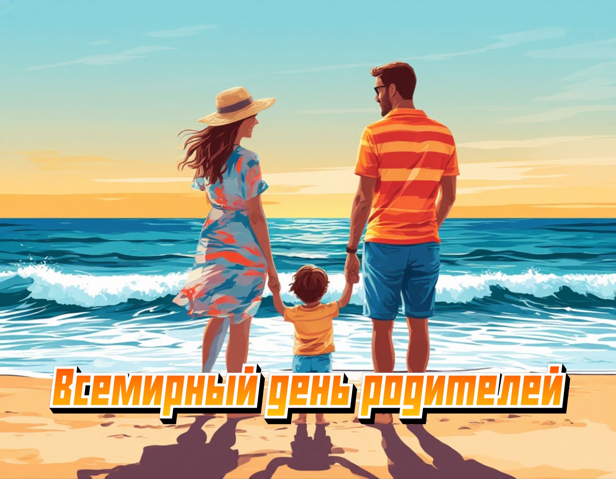 Открытка со Всемирным днем родителей