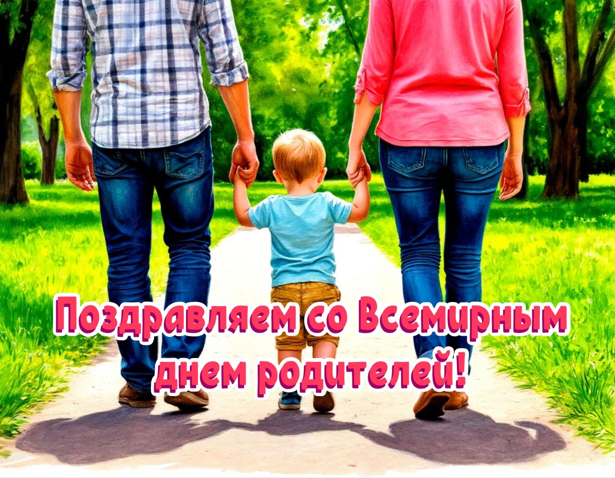 Открытка со Всемирным днем родителей