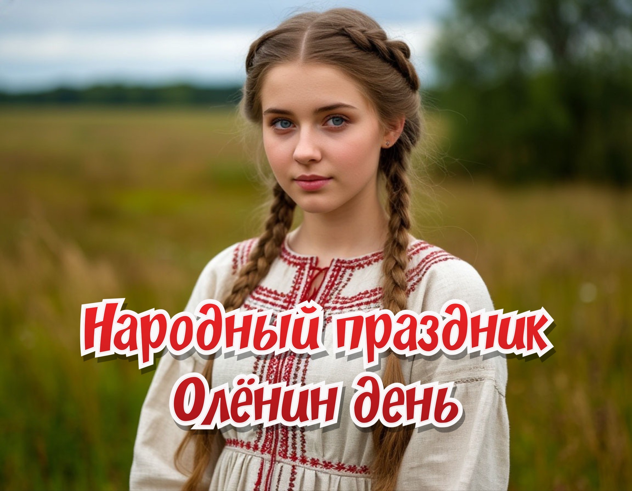 Открытка Олёнин день
