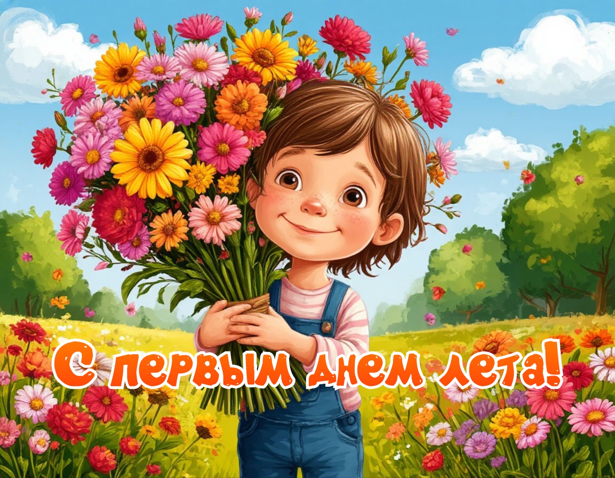 Открытка с первым днем лета