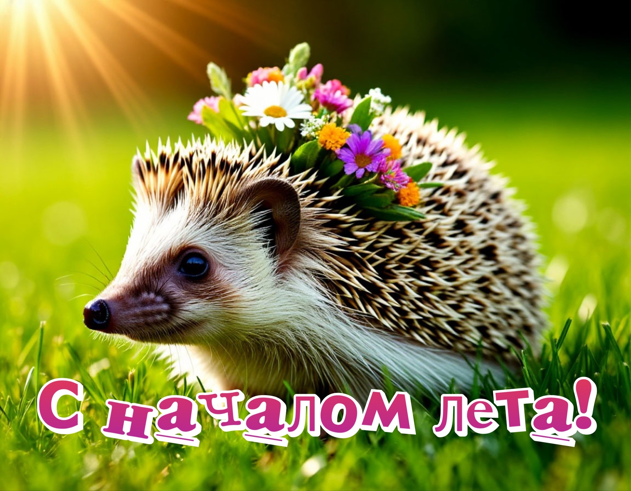 Открытка с первым днем лета