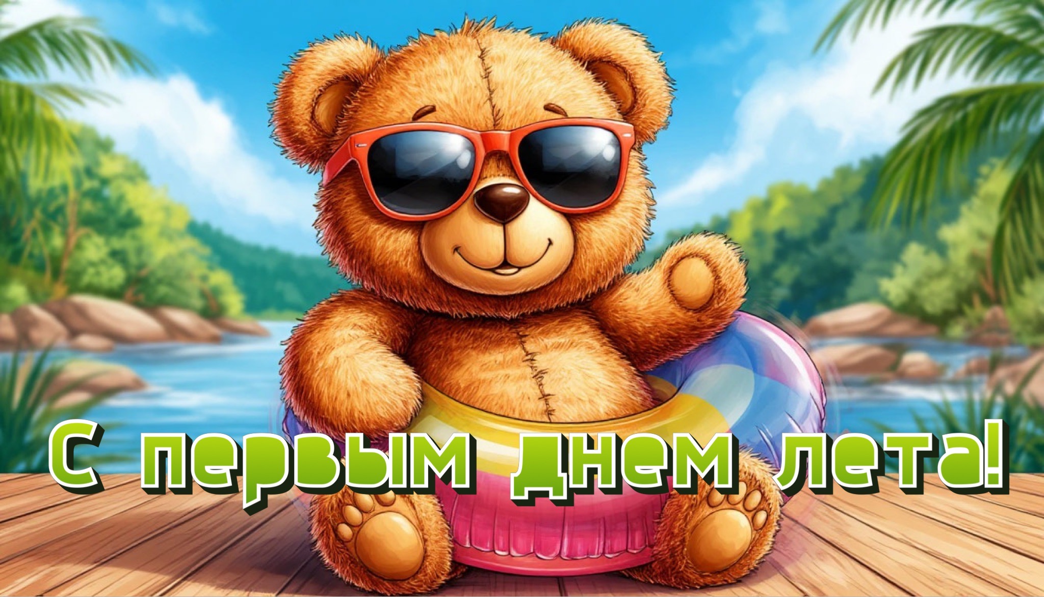 Открытка с первым днем лета