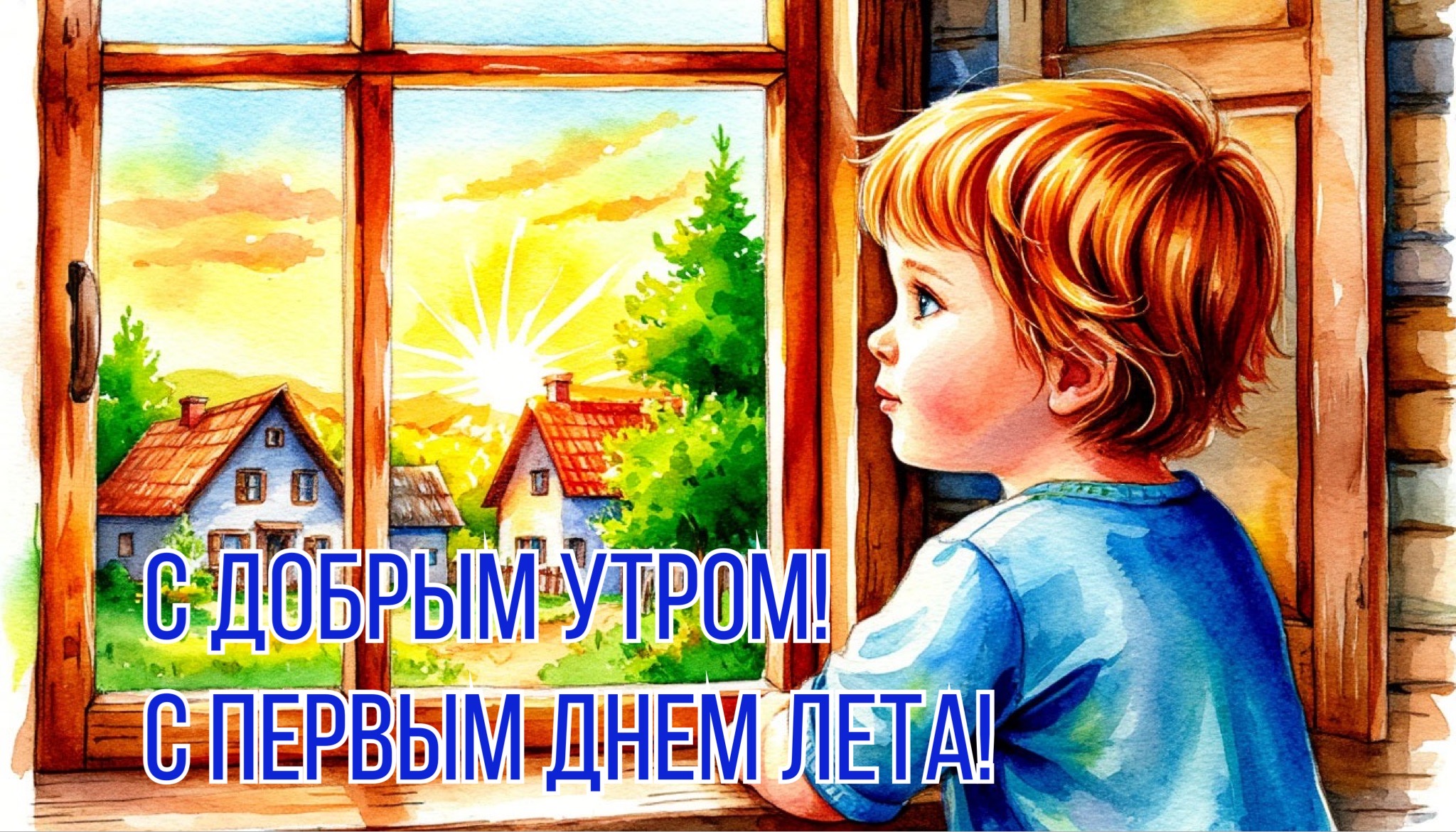 Открытка с первым днем лета