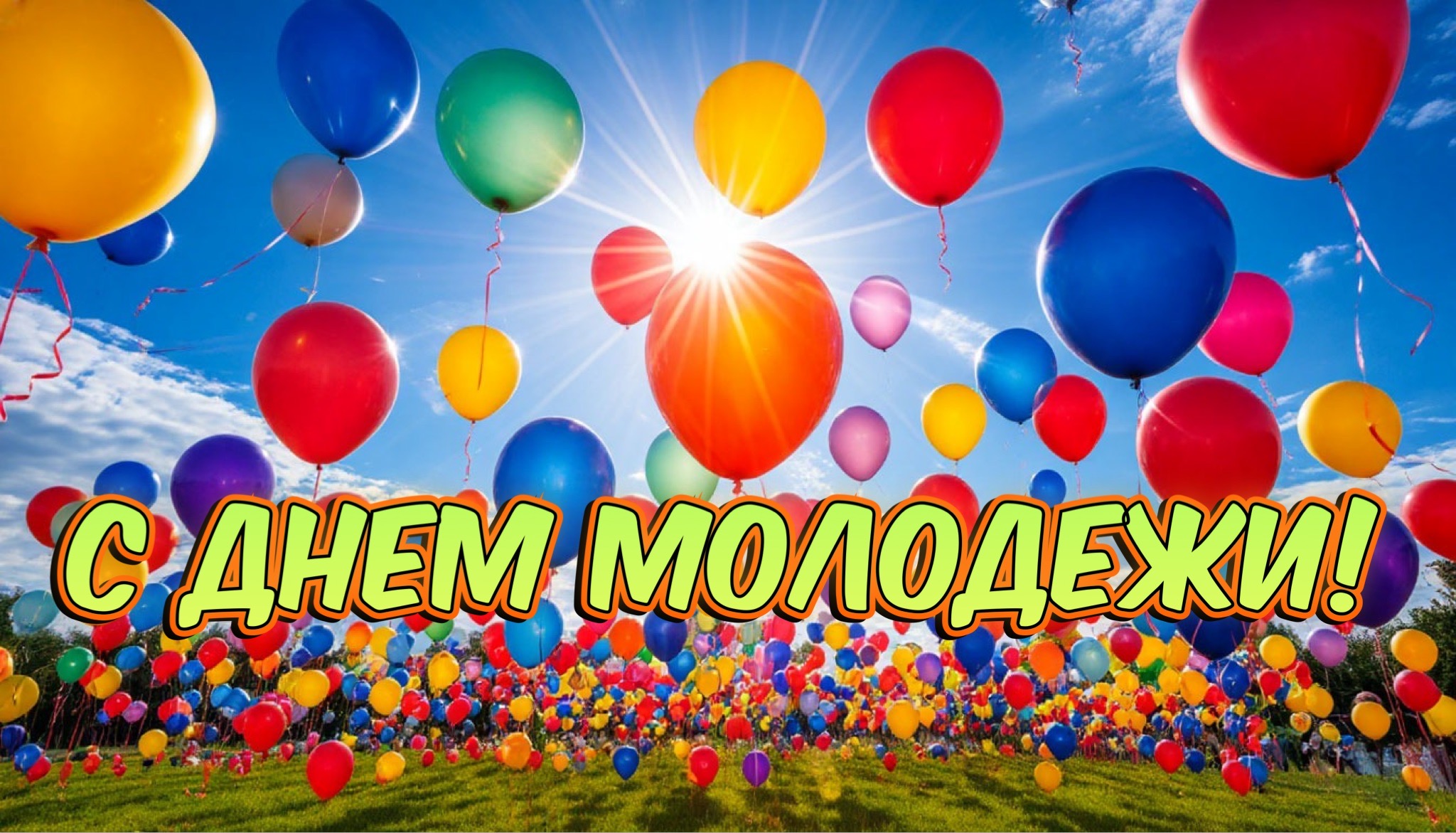 Открытка с Днем молодежи