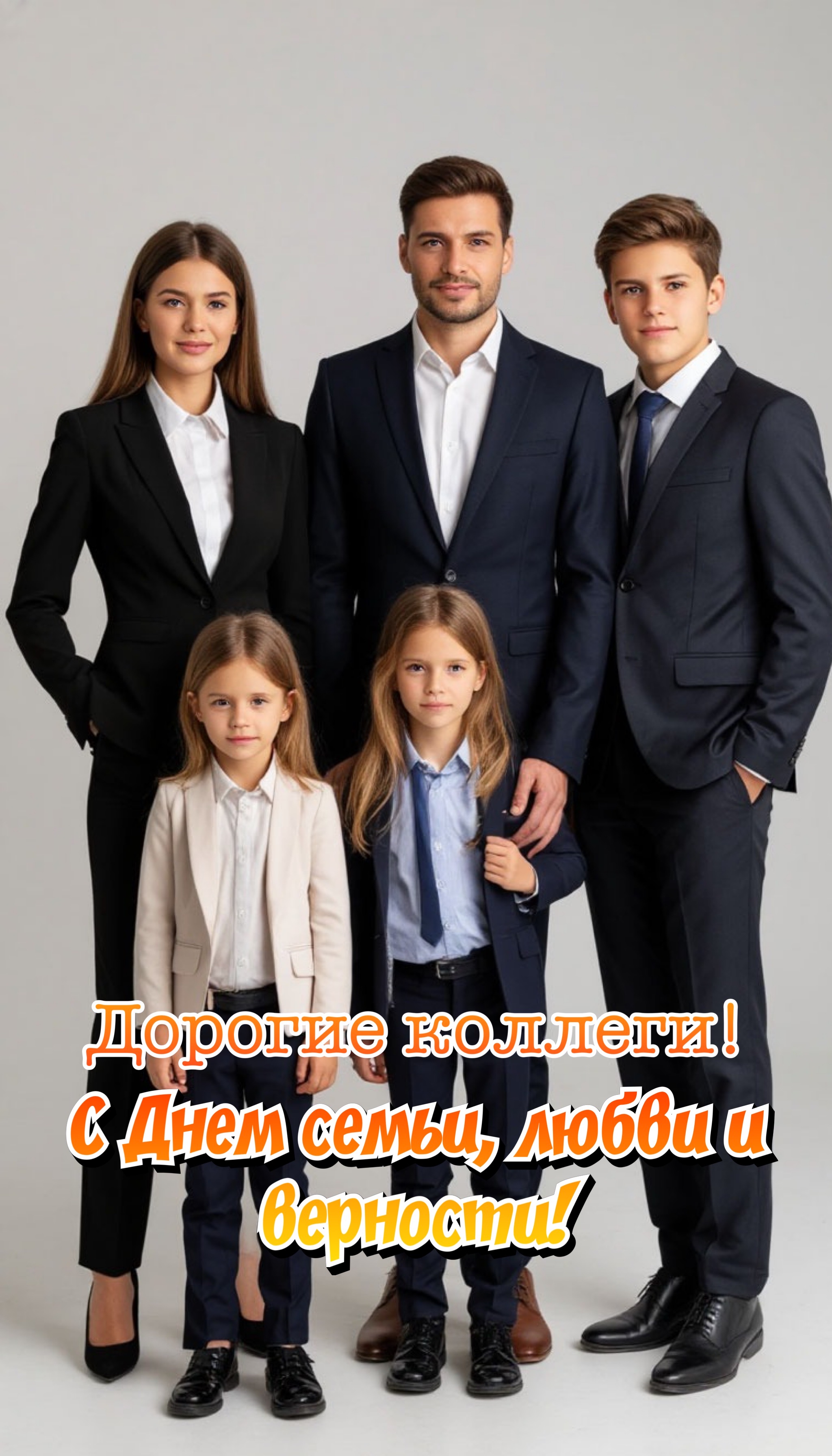 Открытка с Днем семьи, любви и верности