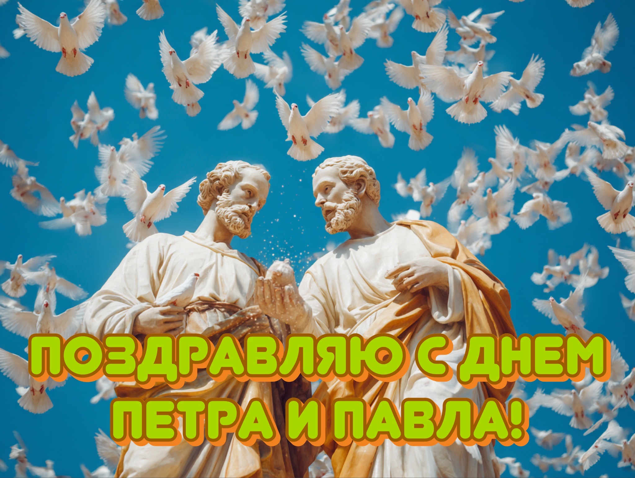Открытка с Днем Петра и Павла