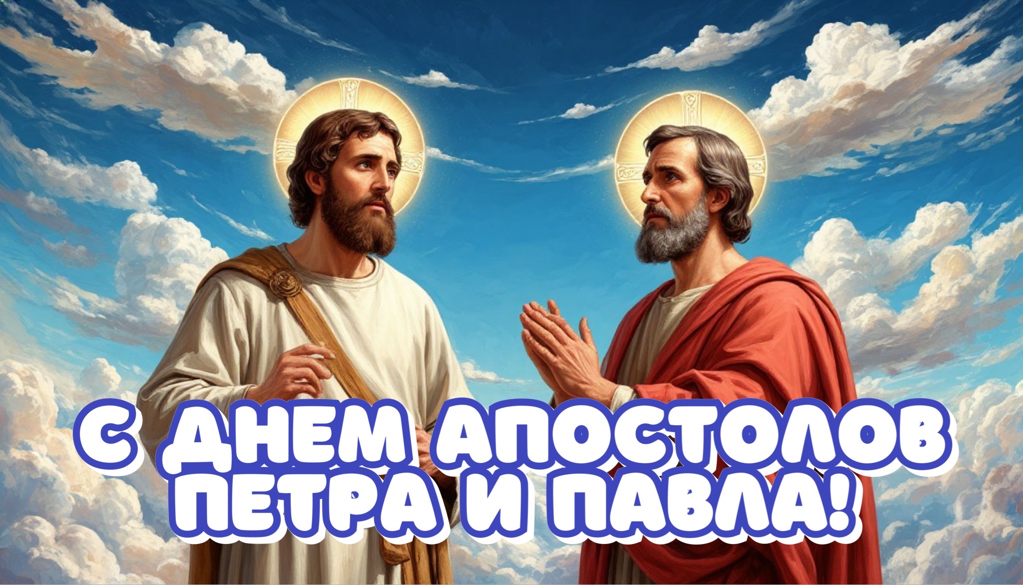 Открытка с Днем Петра и Павла