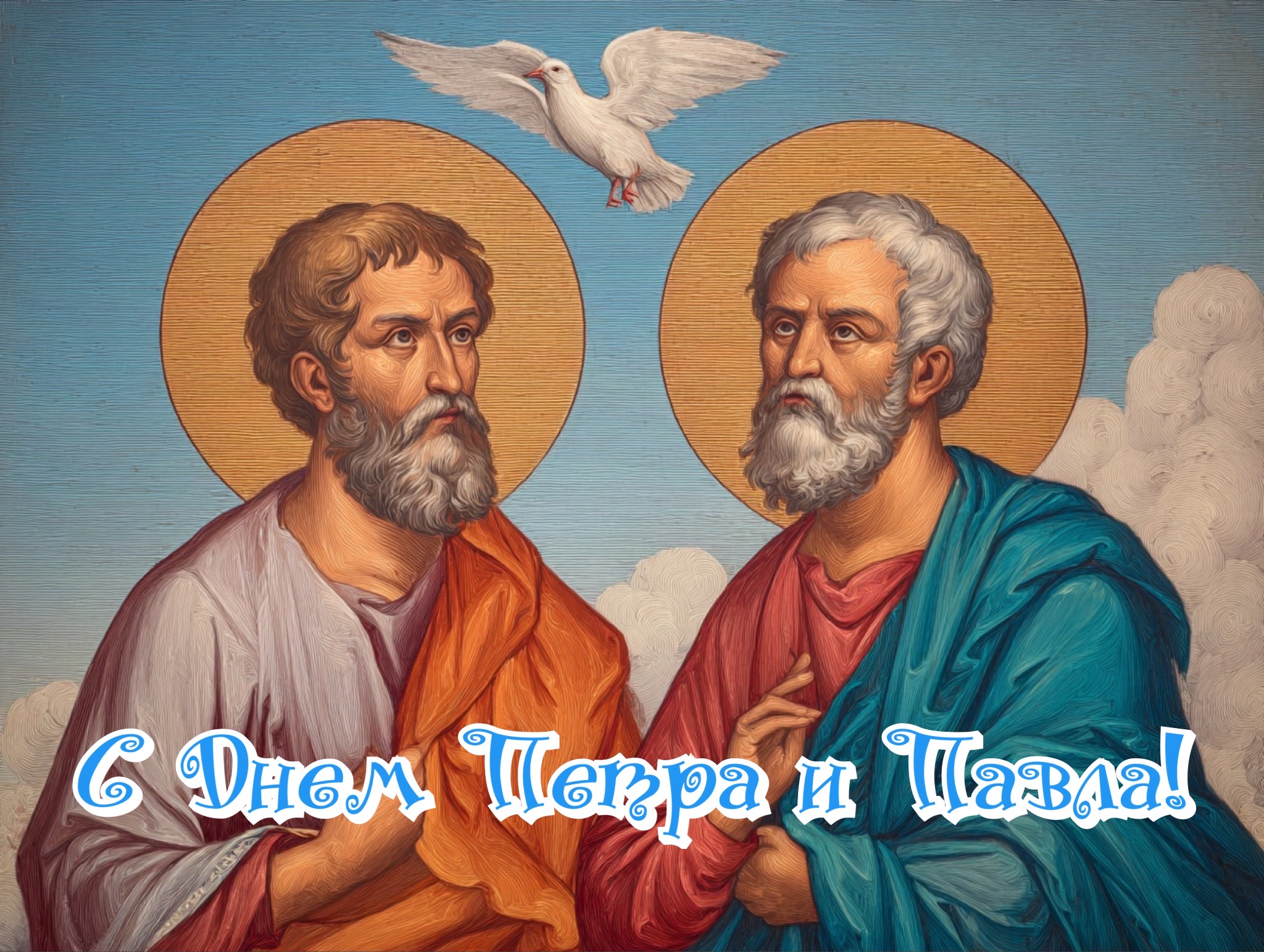 Открытка с Днем Петра и Павла