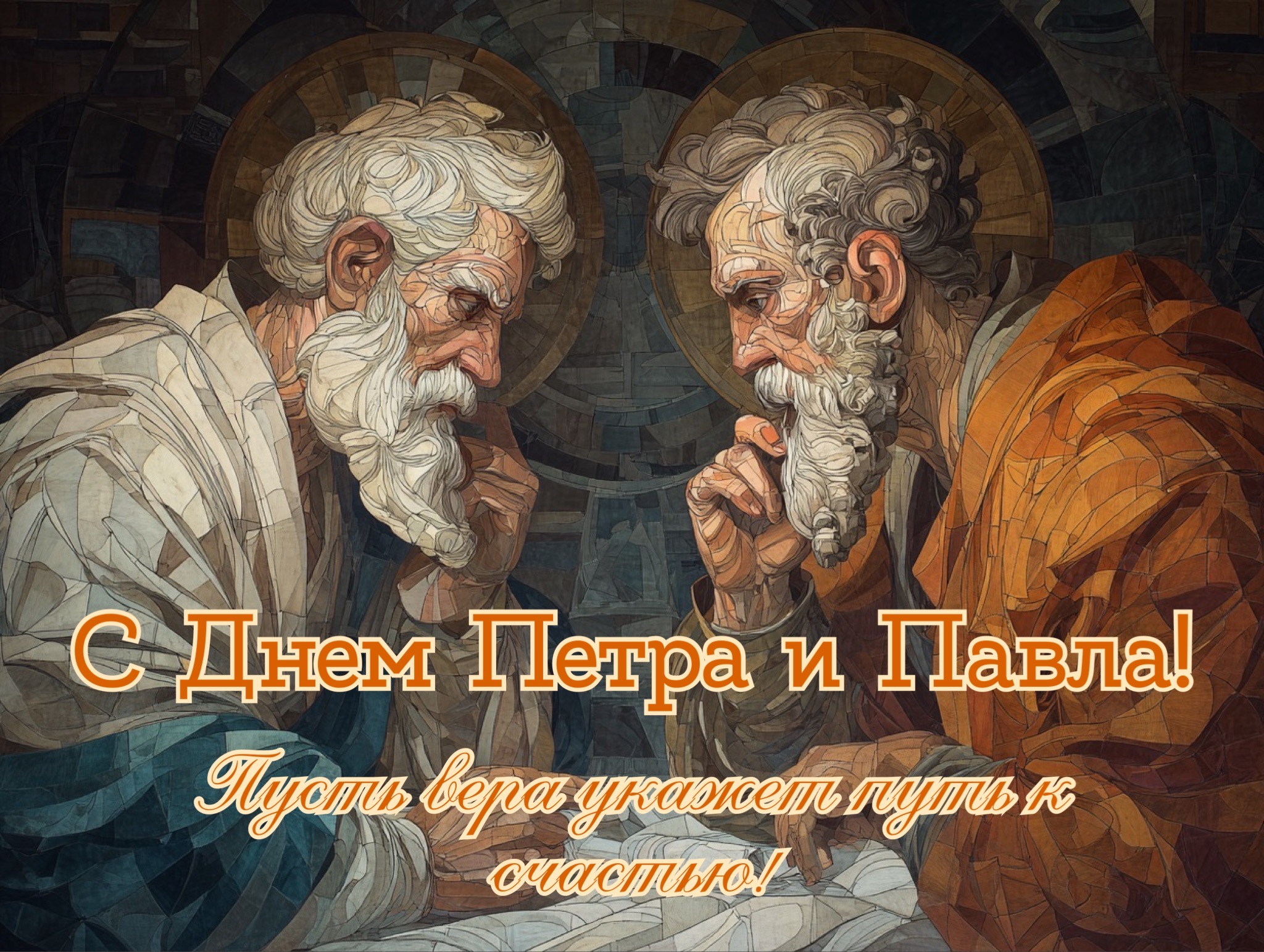 Открытка с Днем Петра и Павла