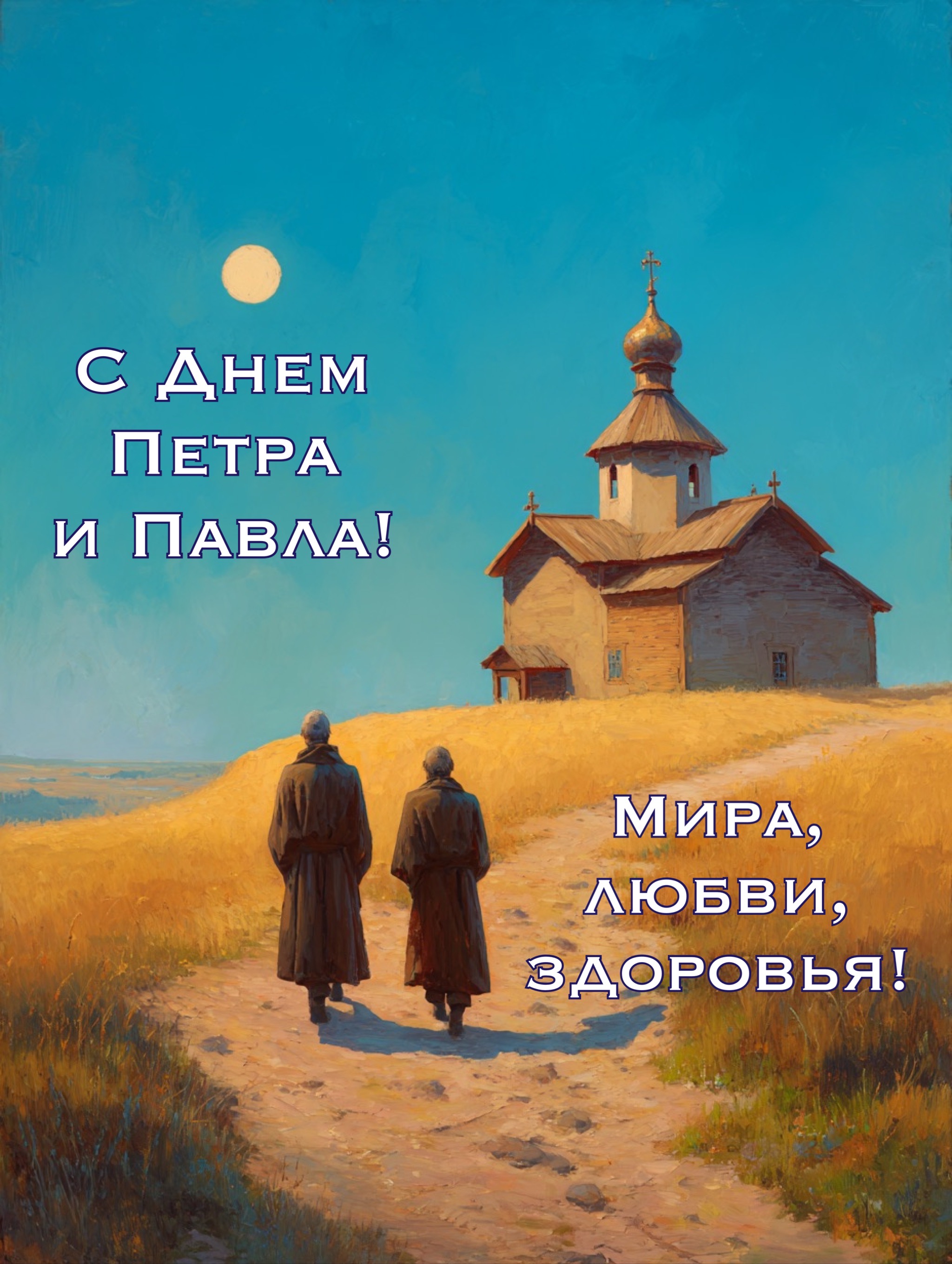 Открытка с Днем Петра и Павла