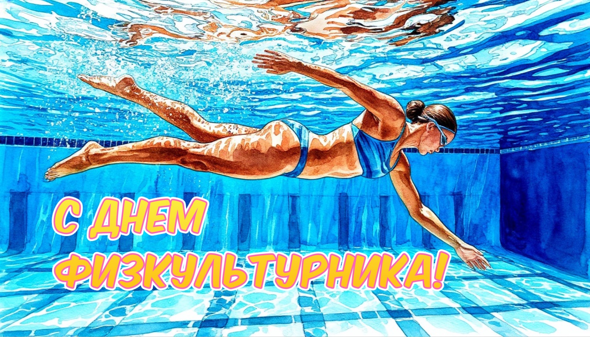 Открытка с Днем физкультурника