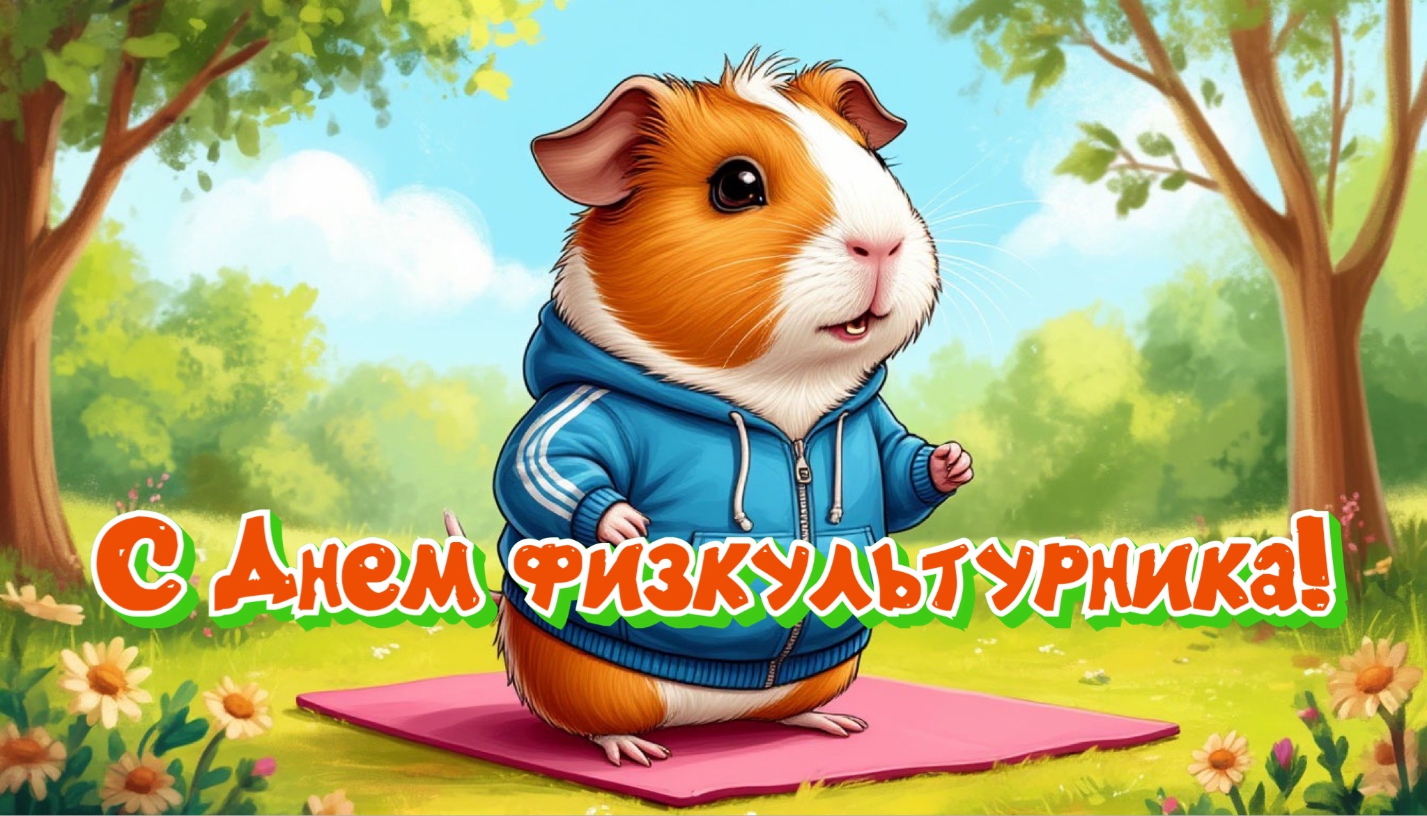 Открытка с Днем физкультурника