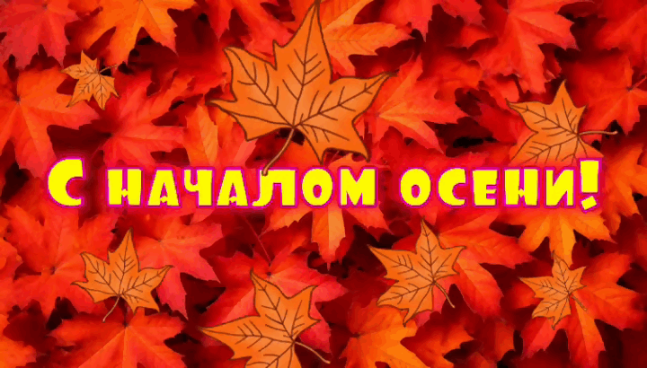 Гиф с первым днем осени