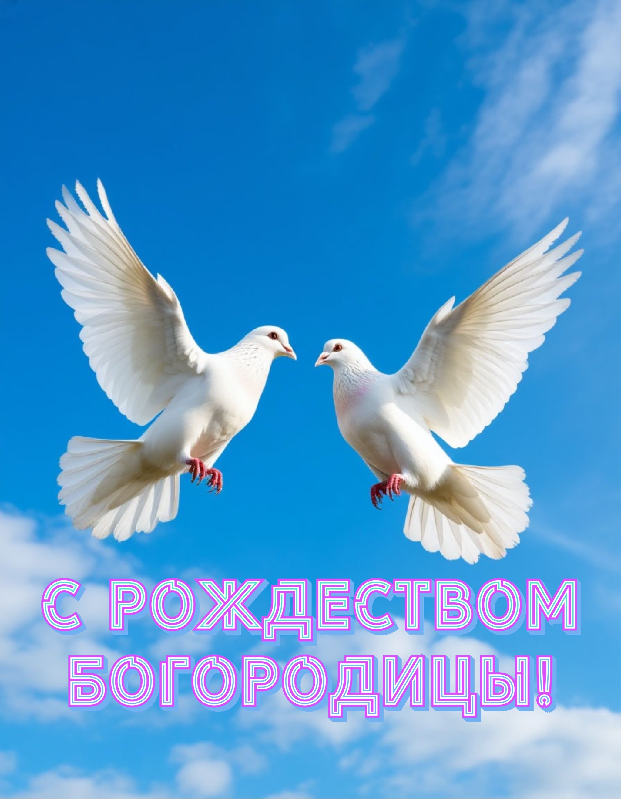 Открытка с Рождеством Богородицы