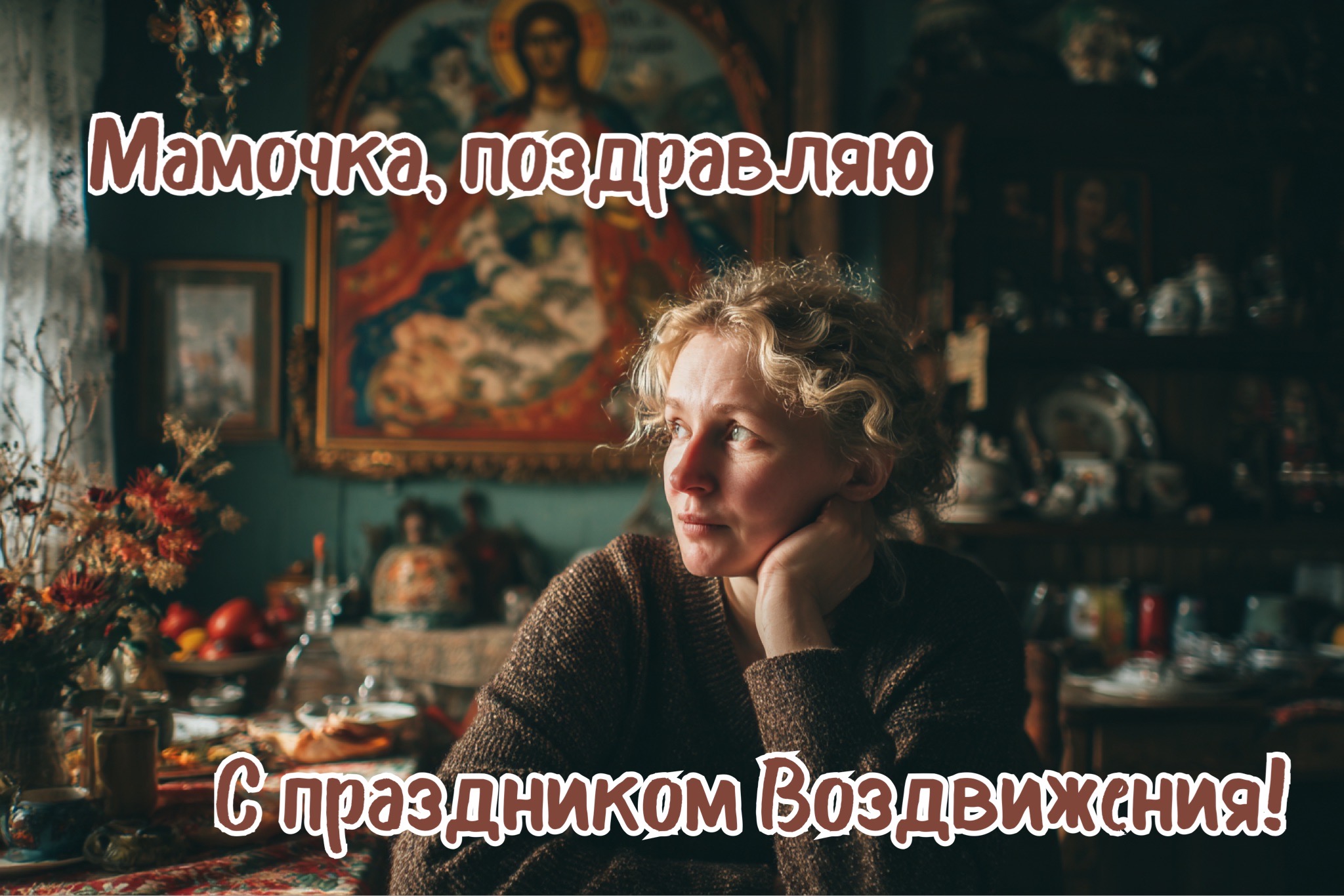 Открытка с Воздвижением Креста Господня