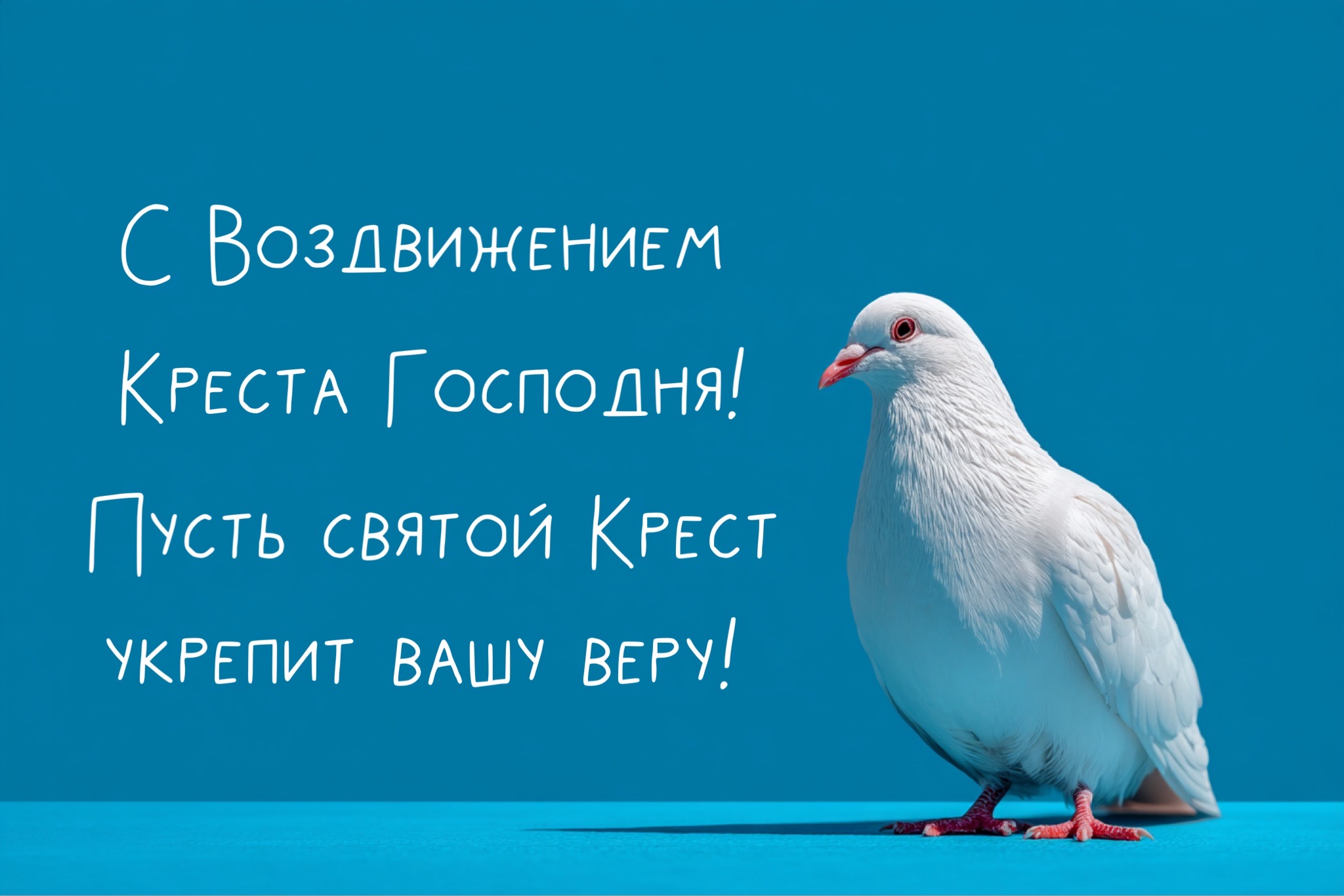 Открытка с Воздвижением Креста Господня