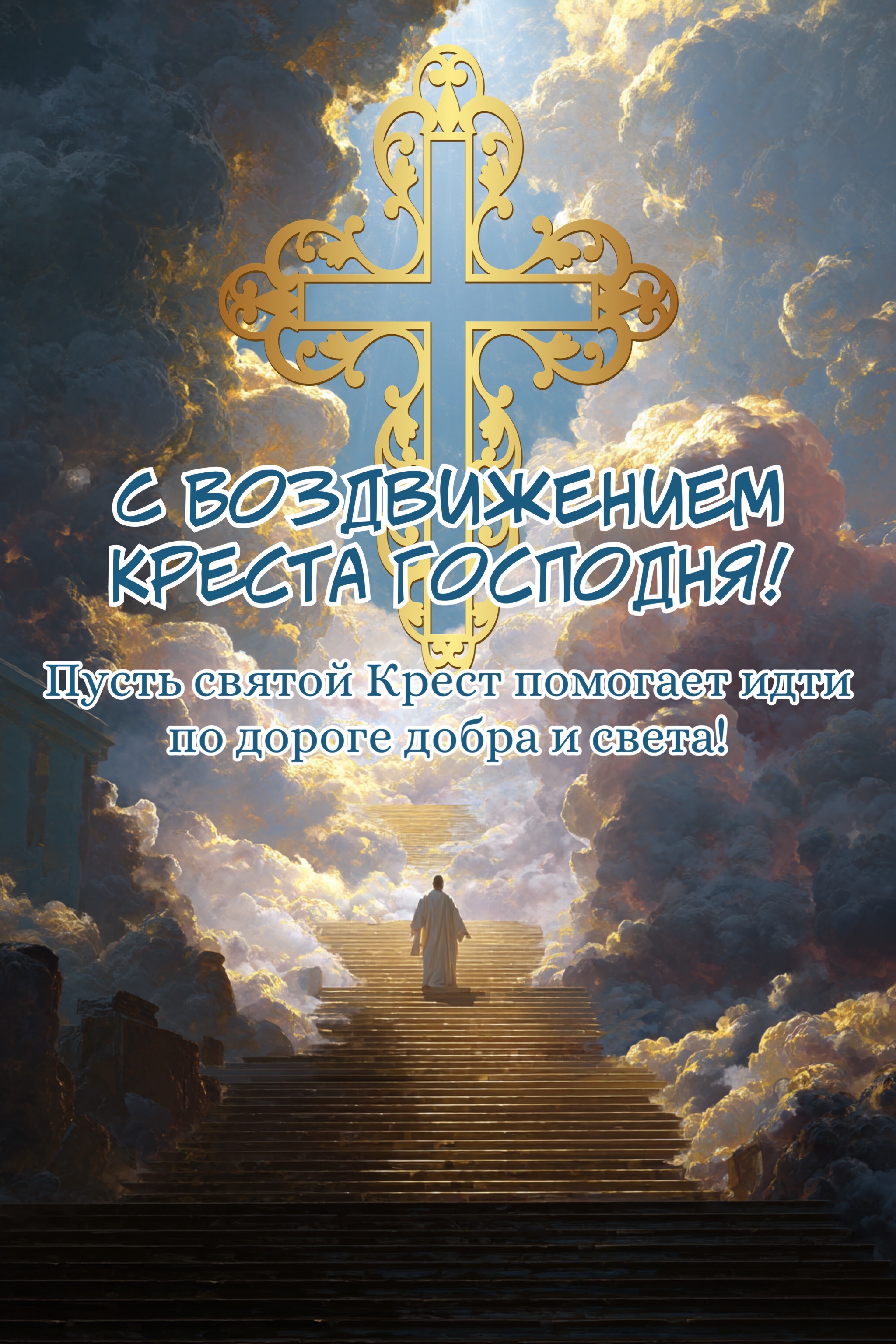 Открытка с Воздвижением Креста Господня