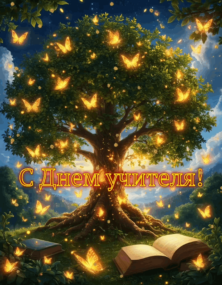 Гиф с Днем учителя