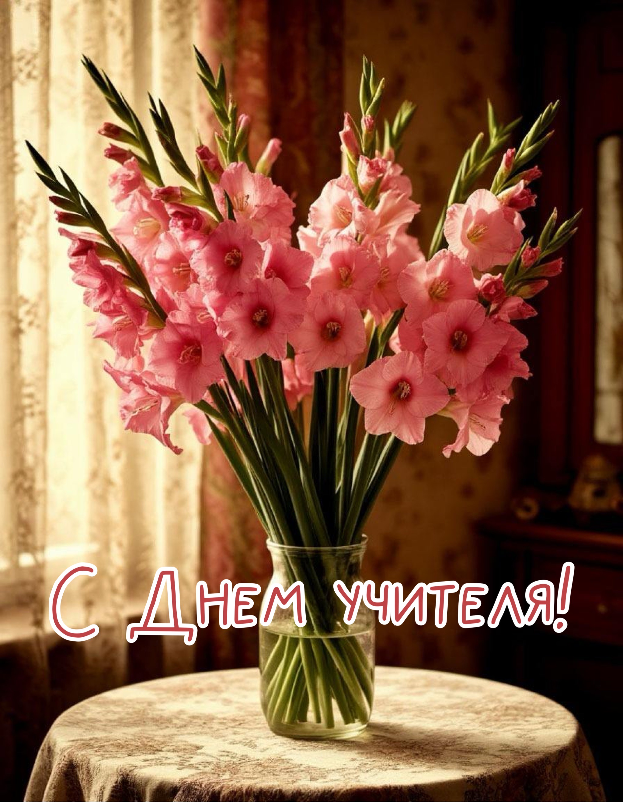 Открытка с Днем учителя