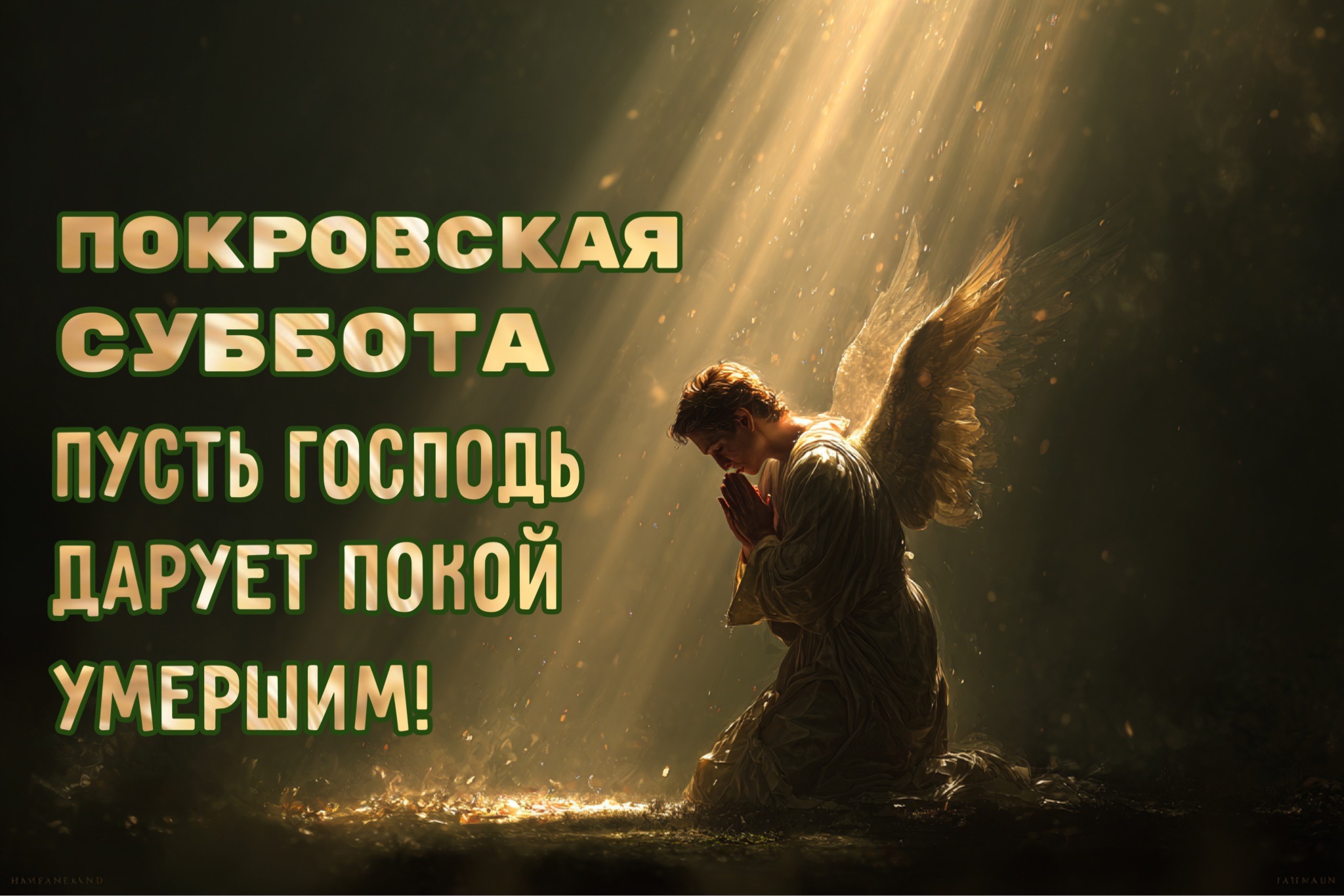 Открытка с Покровской родительской субботой