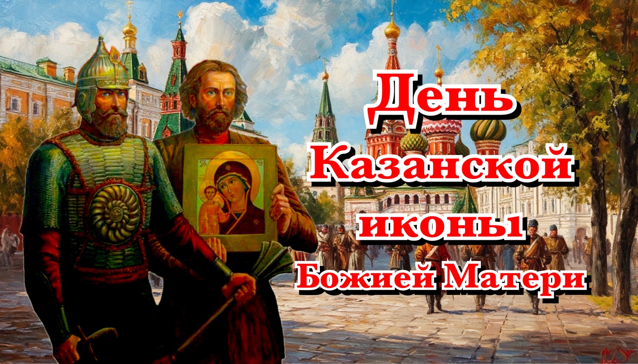 Открытка с днем Казанской иконы Божией Матери