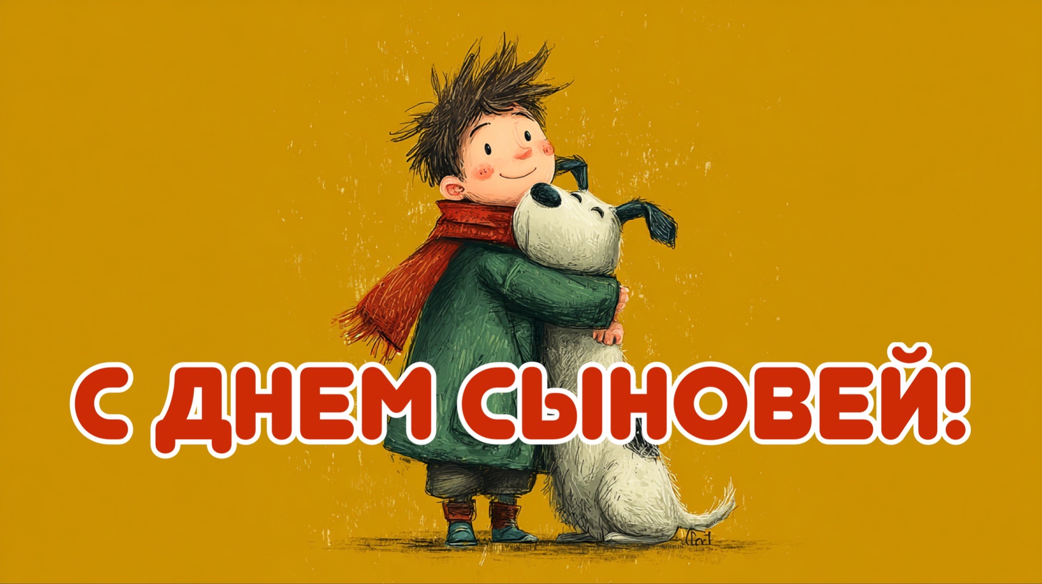 Открытка с Днем сыновей