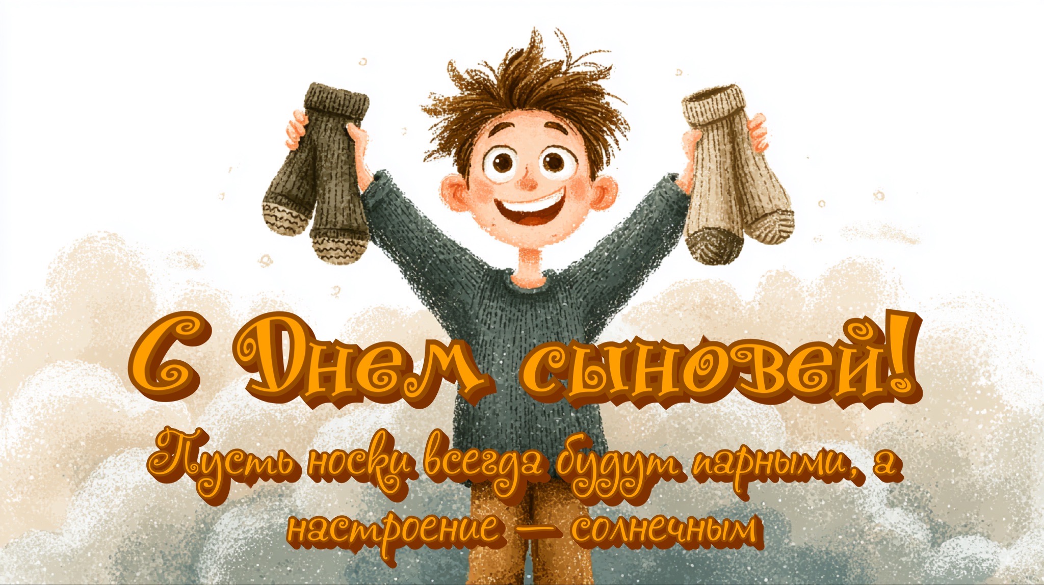 Открытка с Днем сыновей