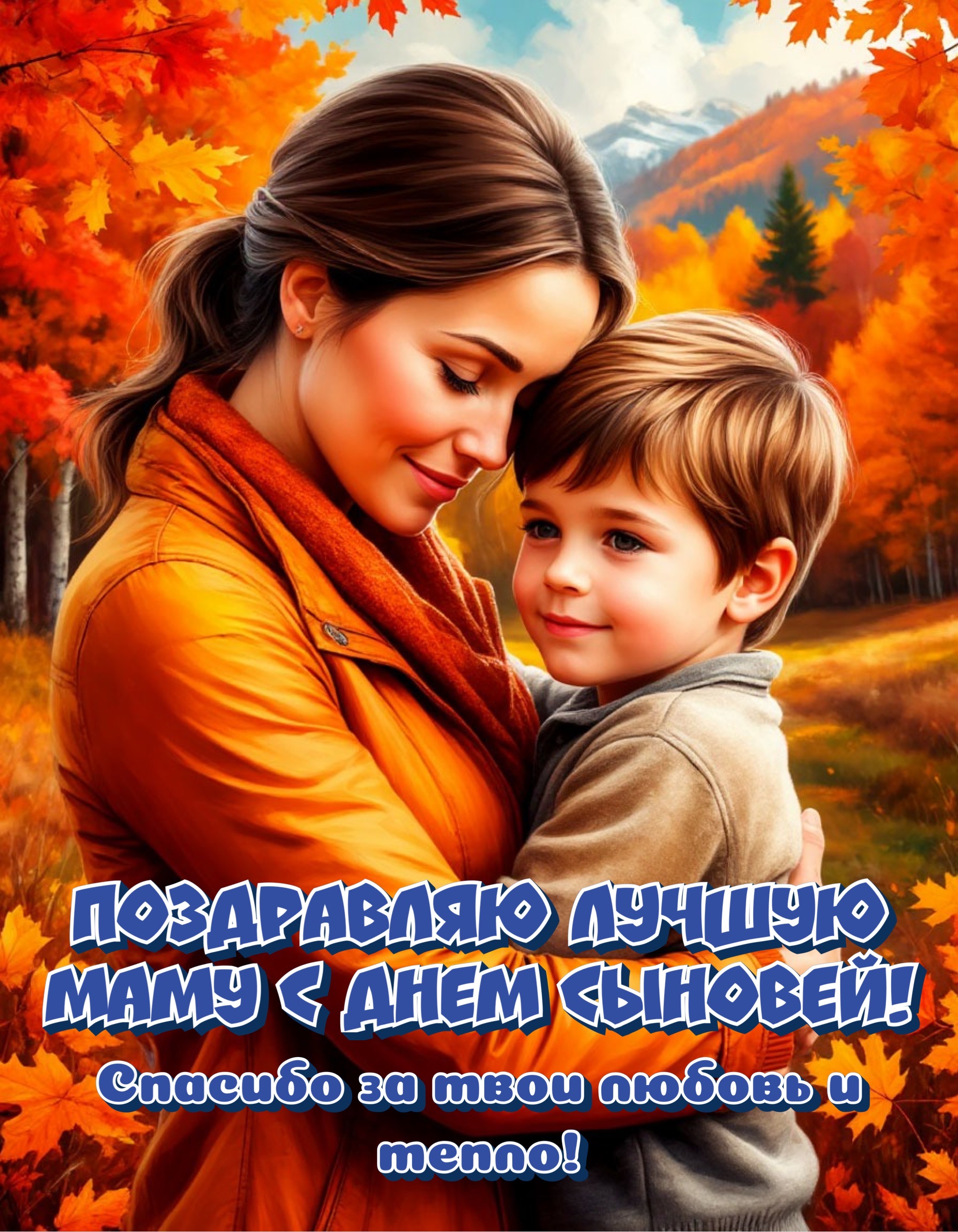 Открытка с Днем сыновей