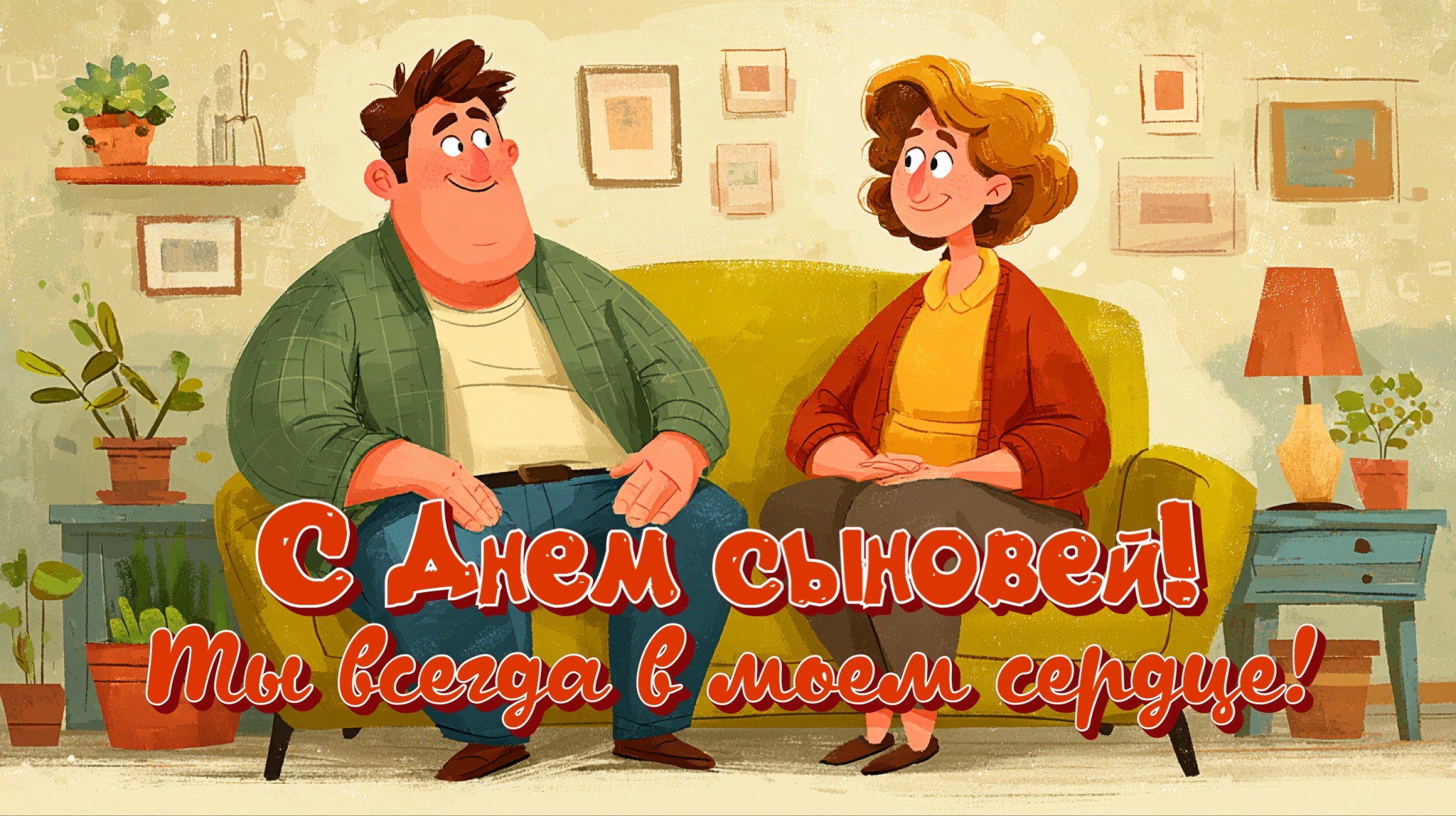 Открытка с Днем сыновей