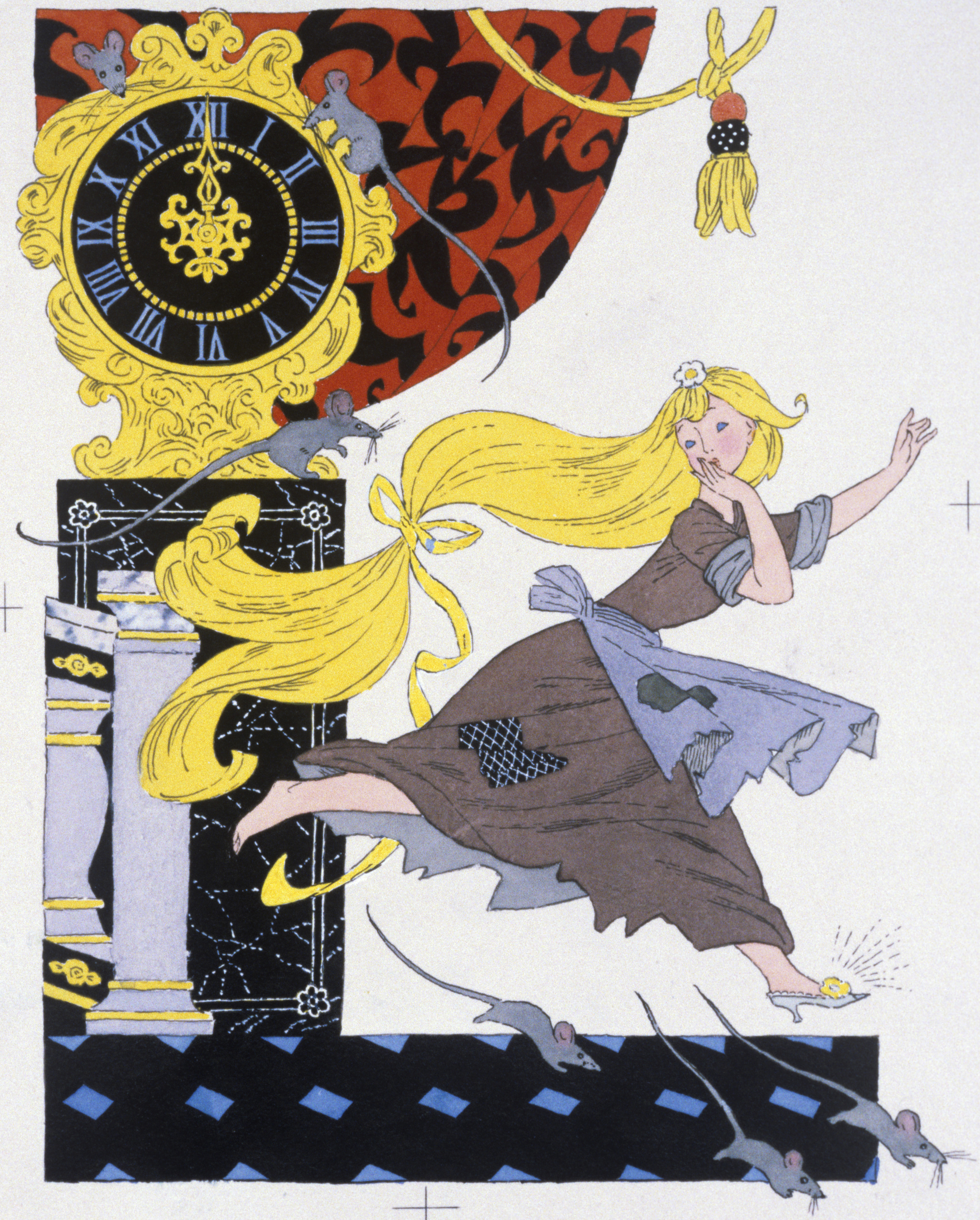 Репродукция иллюстрации к сказке Шарля Перро "Золушка". Художники Олег Васильев и Эрик Булатов