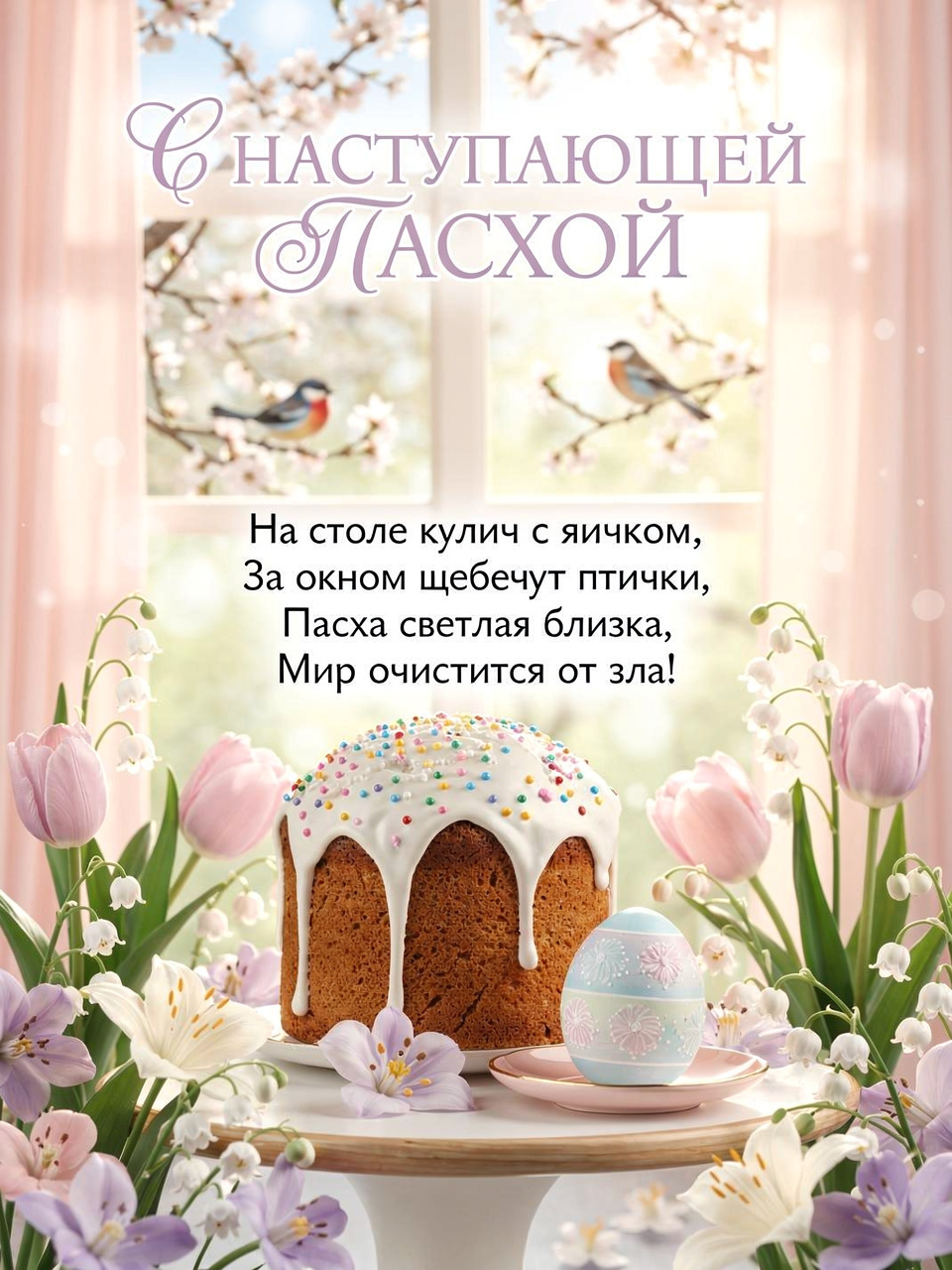 С наступающей Пасхой, красивые открытки