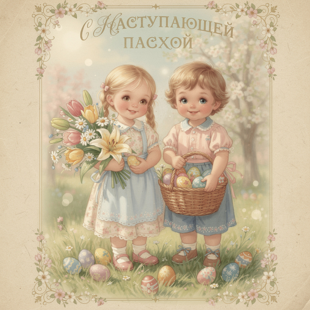 С наступающей Пасхой, красивые открытки