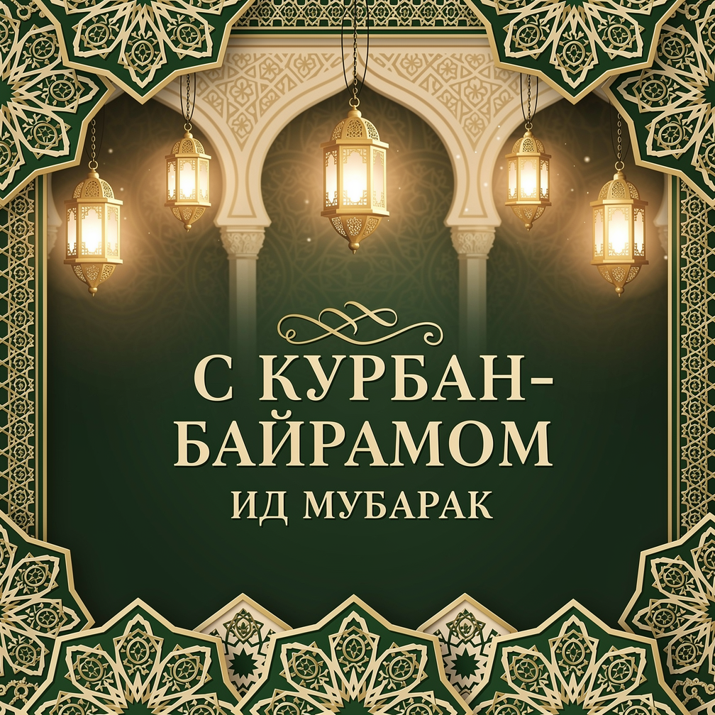 С Курбан-байрамом, красивые открытки и поздравления