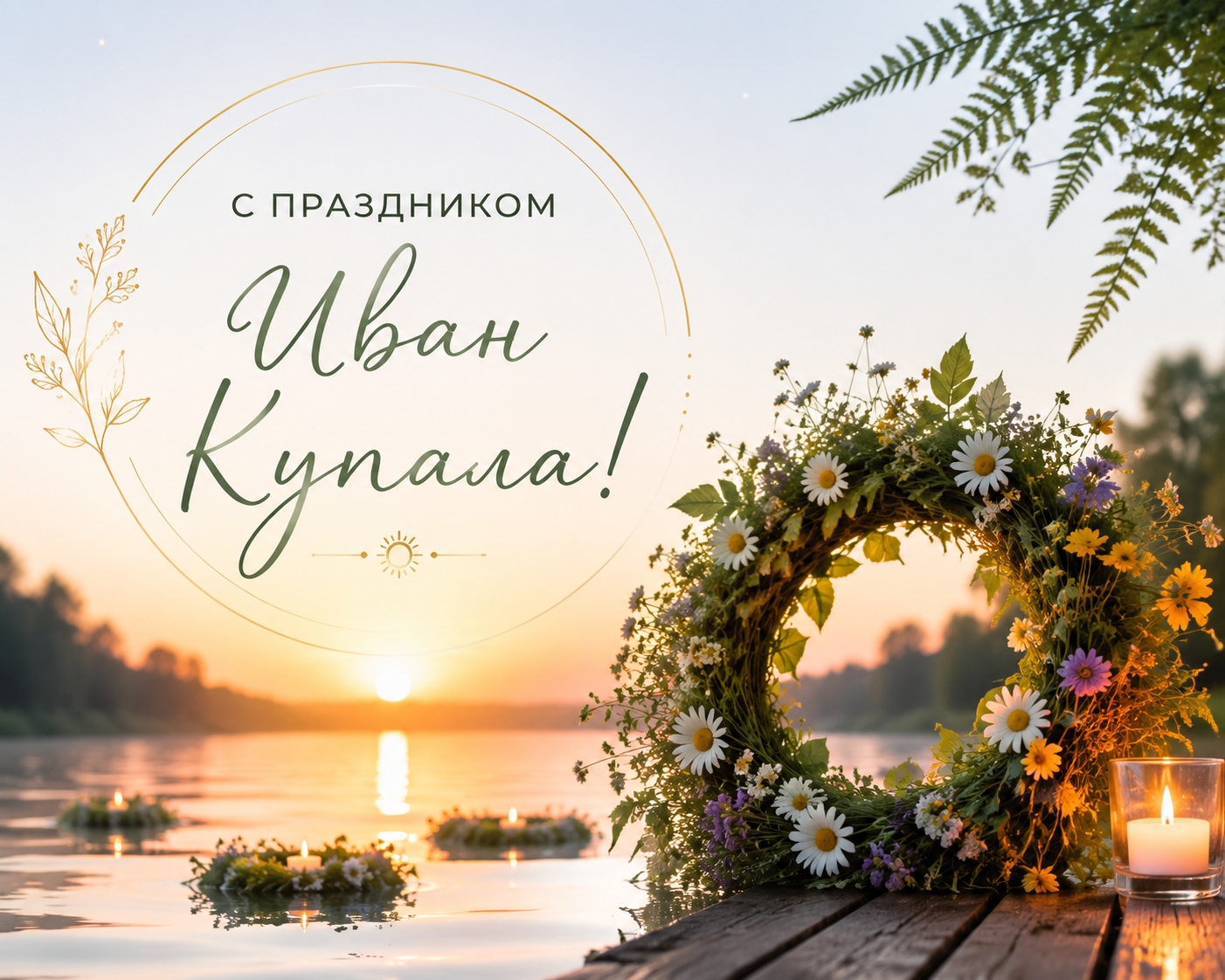С Днем Ивана Купалы, открытки и гифки
