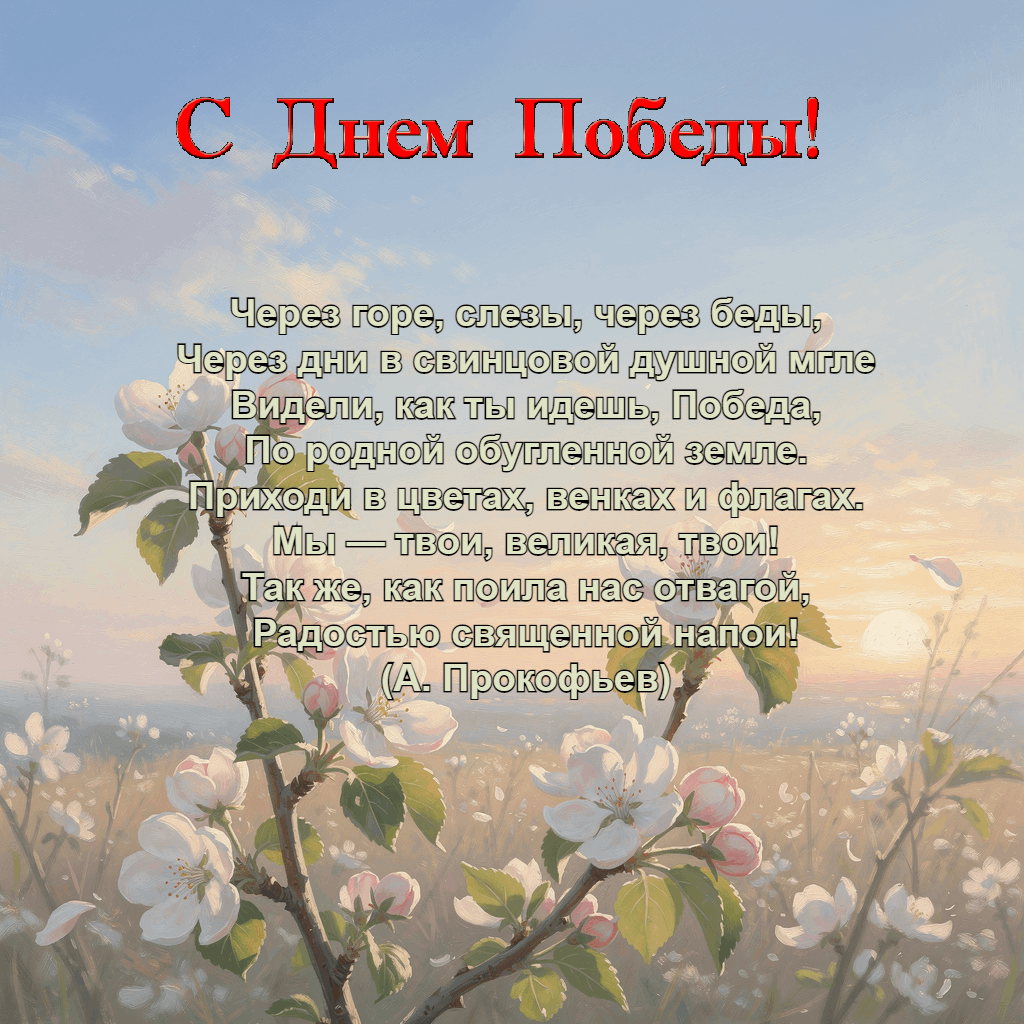Открытки и стихи с Днем Победы, с 9 Мая