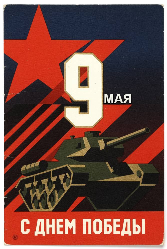 С Днем Победы, открытки в советском стиле с 9 Мая