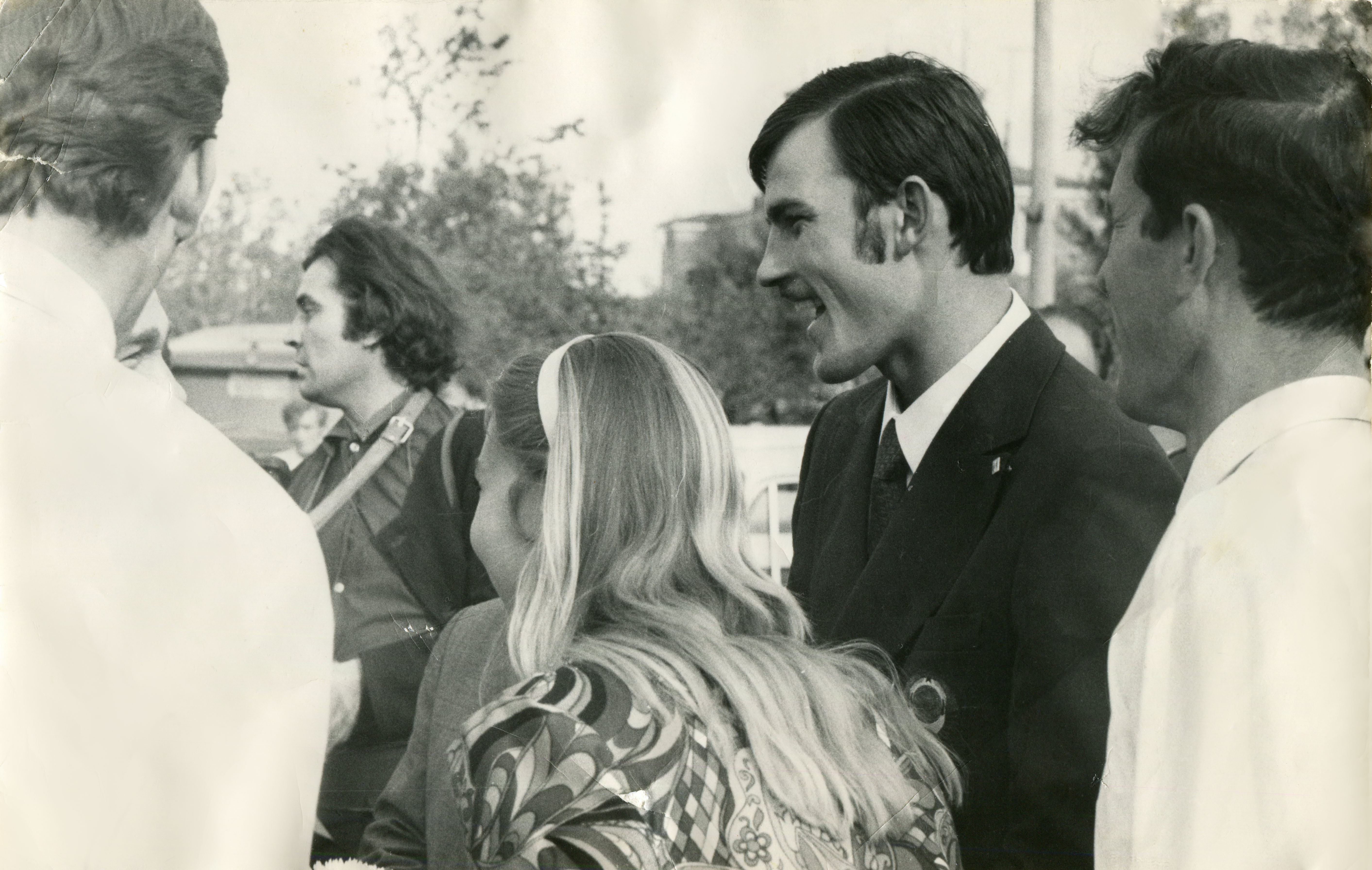 12 сентября 1972 года. Лемешев с будущей супругой в аэропорту Шереметьево после возвращения с Олимпиады Фото: Архив Оксаны Лемешевой