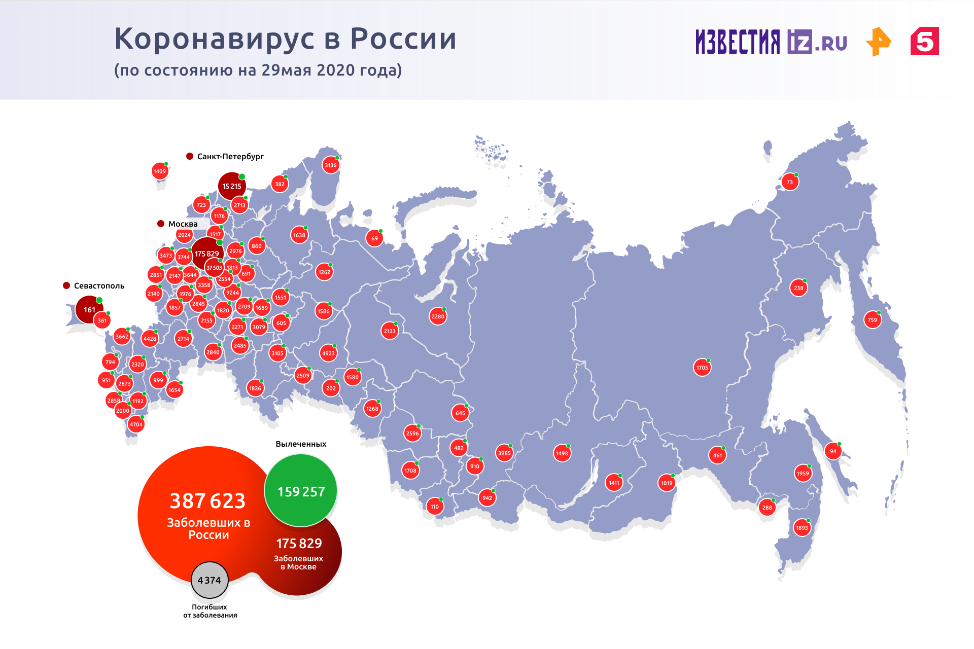 Число выздоровевших от COVID-19 в Москве за сутки превысило прирост  заболевших | Новости общества | Известия | 29.05.2020