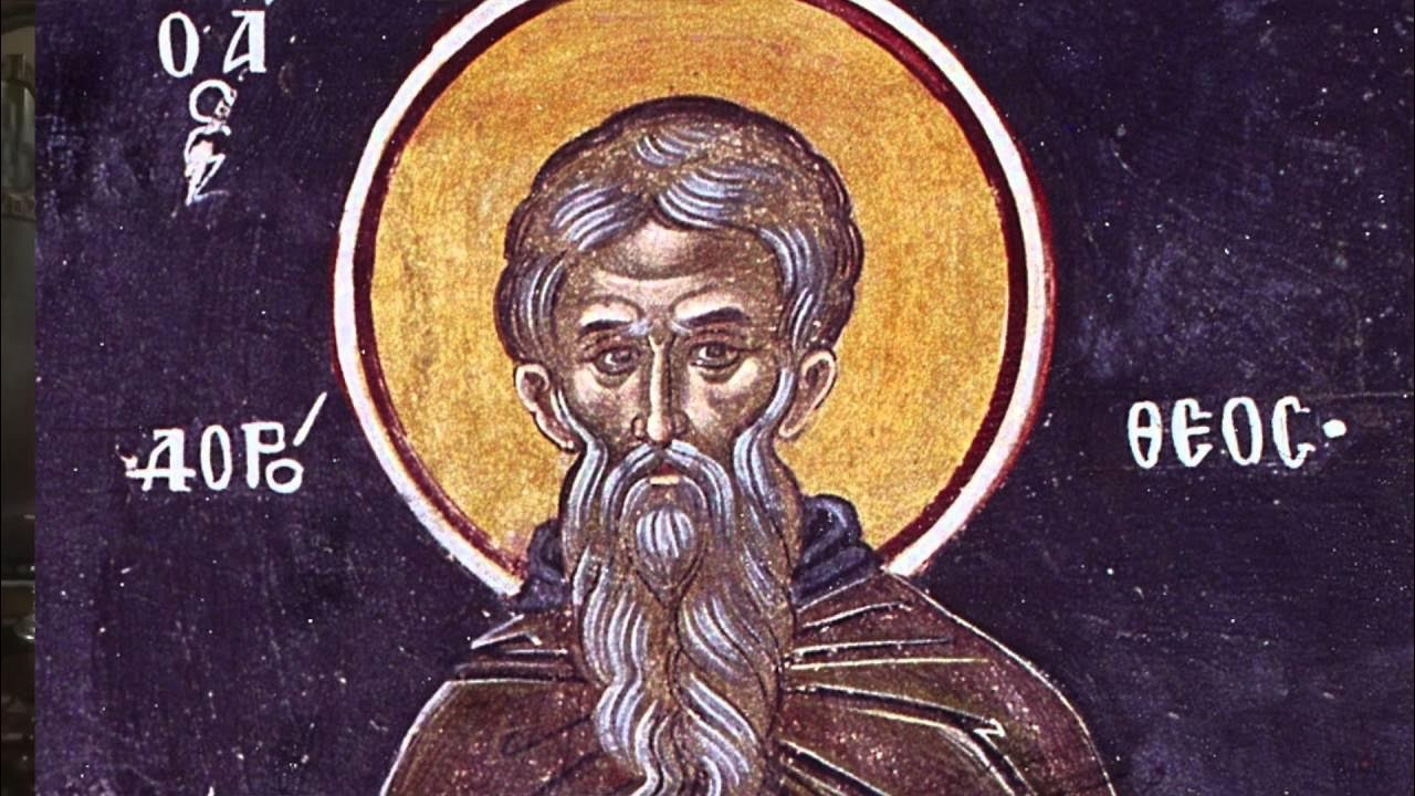 Фреска с преподобным Дорофеем Тирским